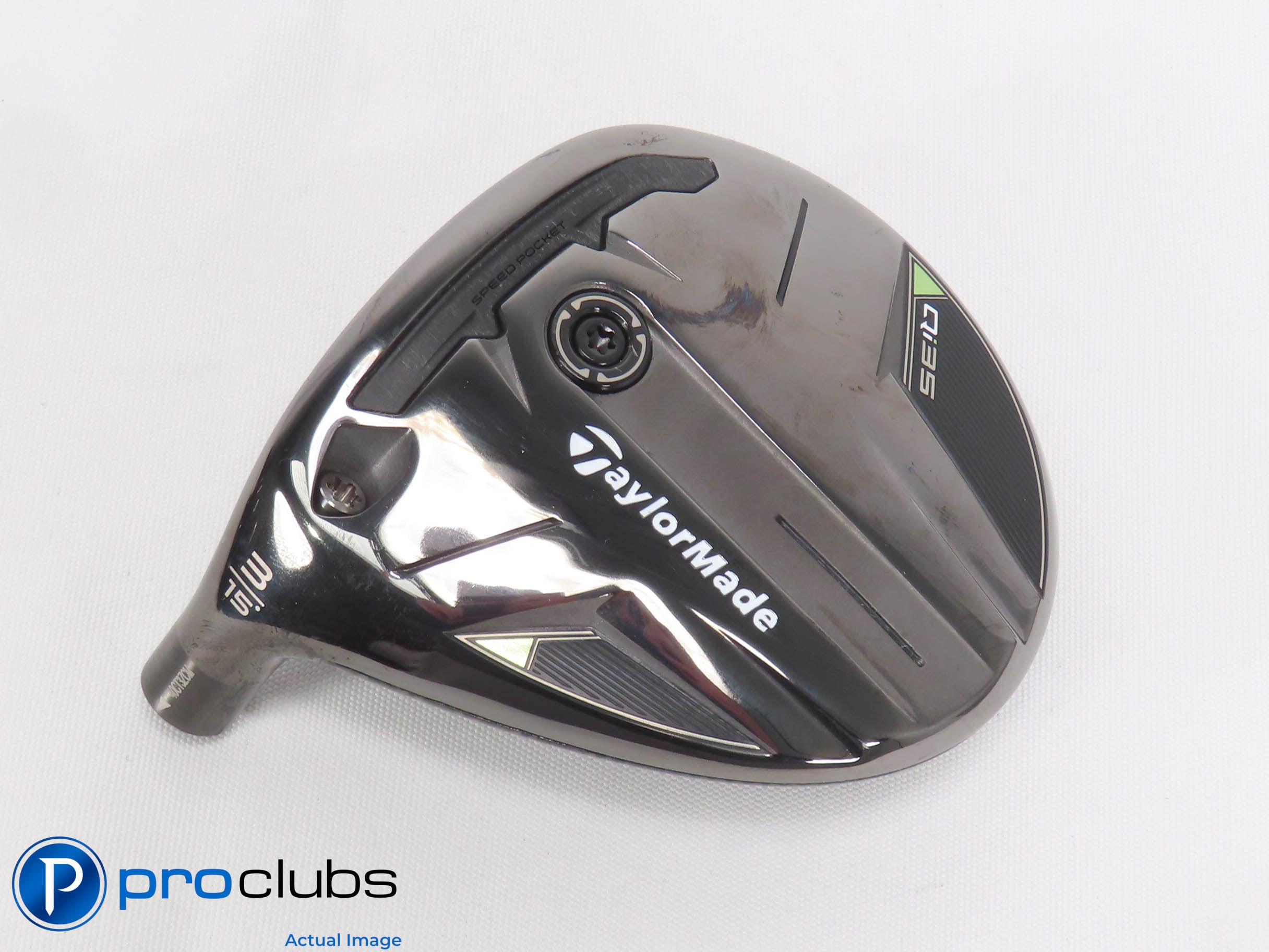 Mint! Left Handed TaylorMade Qi35 15* 3 Wood - Head Only - L/H - 471449