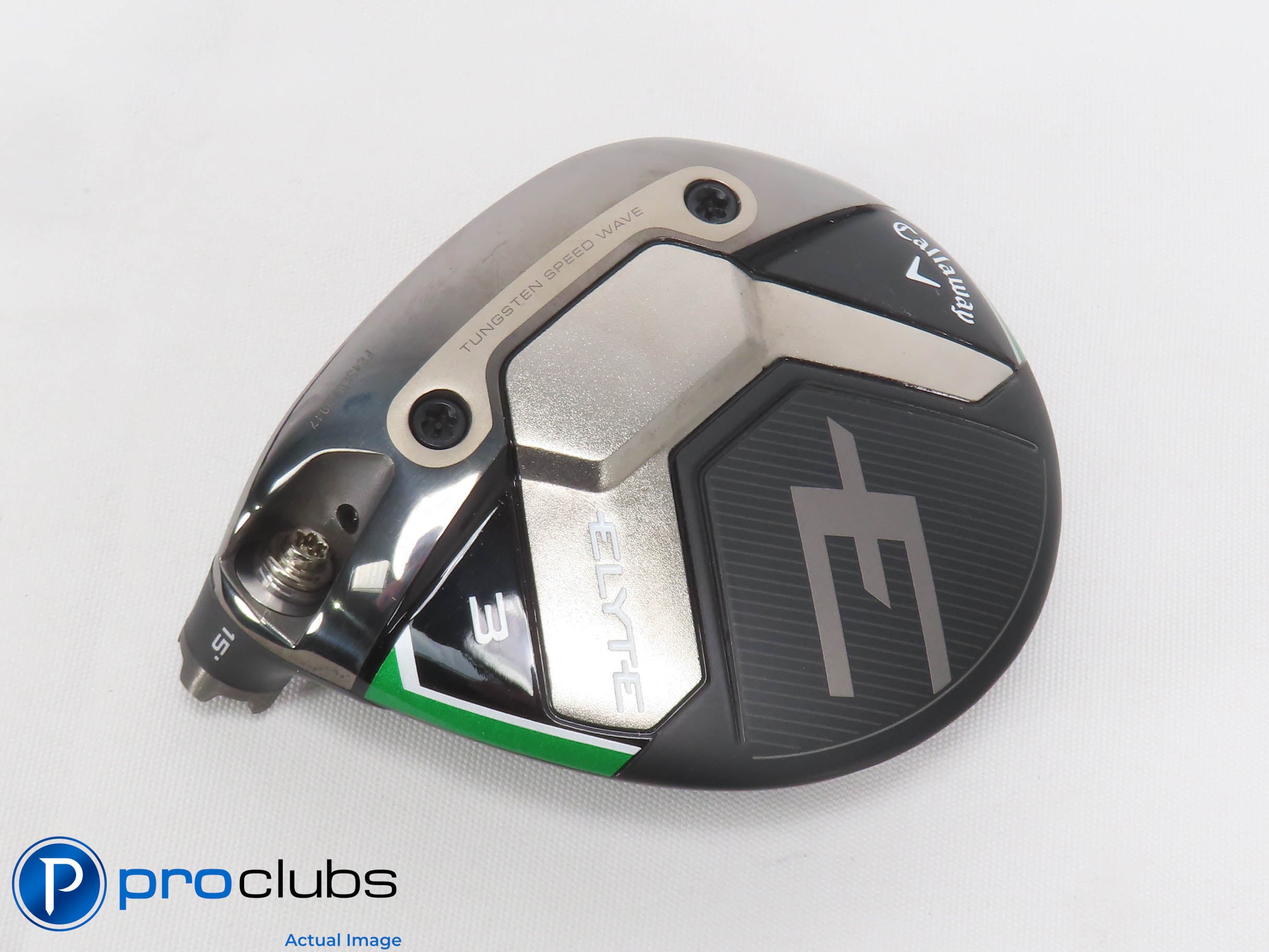 Left Handed Callaway ELYTE 15* 3 Wood - Head Only - "AS IS" - 471414