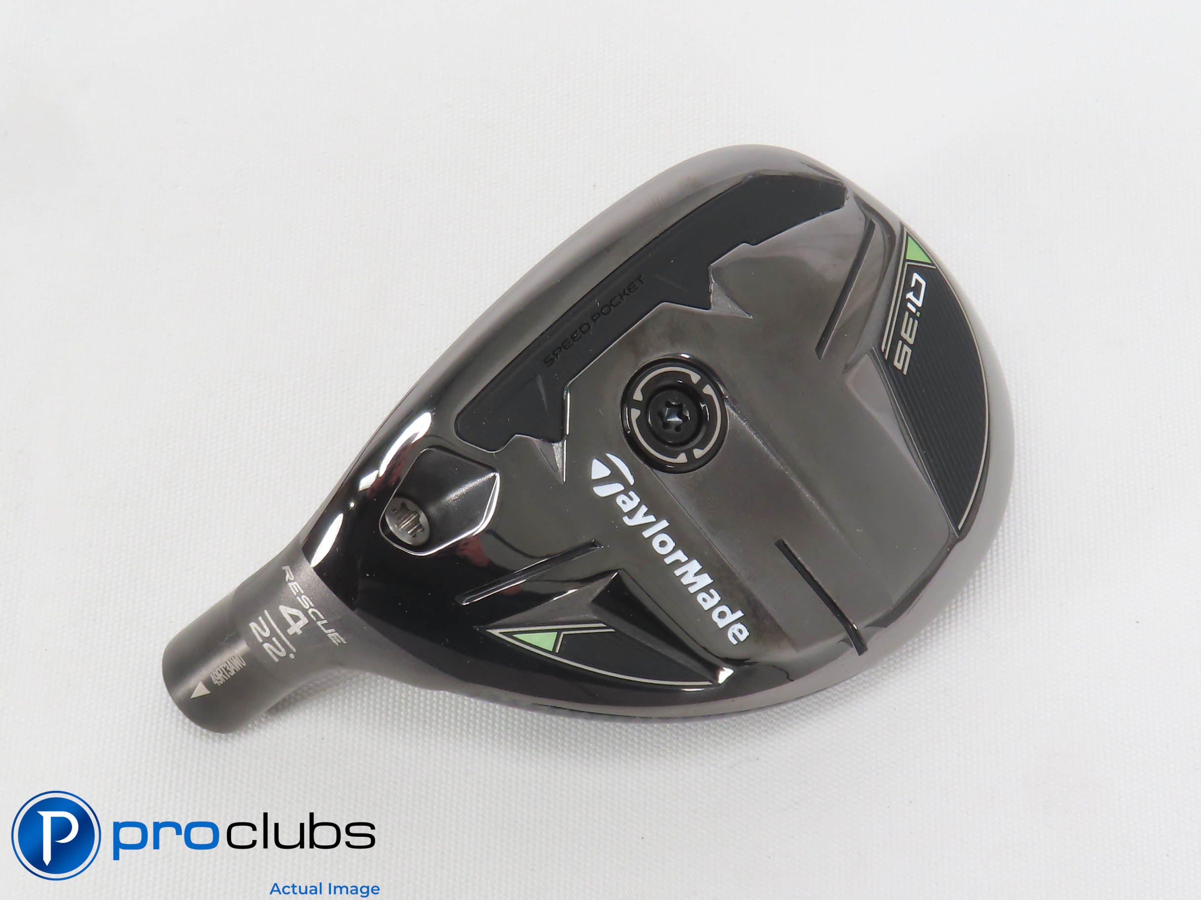 Mint! Left Handed TaylorMade Qi35 22* 4 Hybrid - Head Only - L/H - 471196