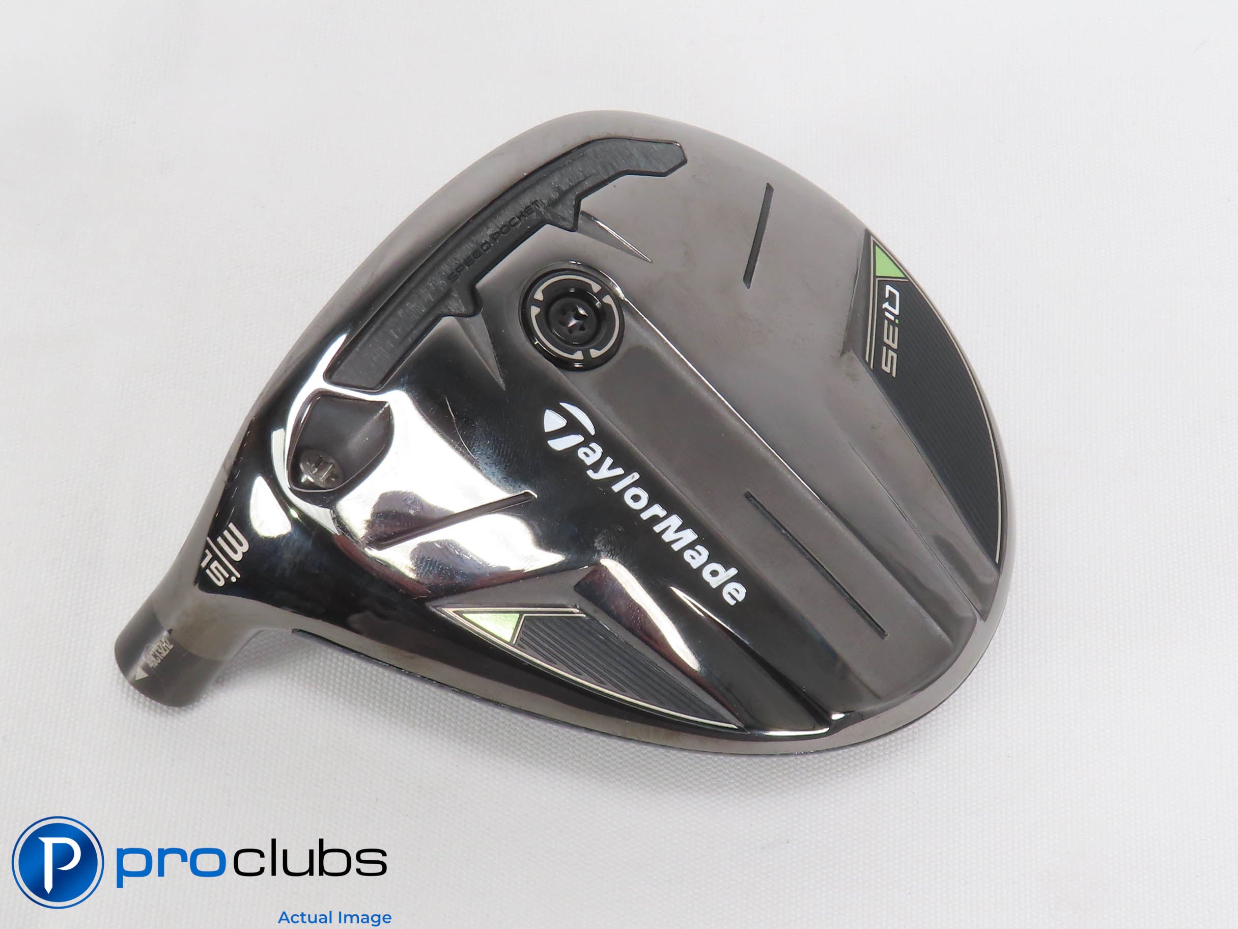 Mint! Left Handed TaylorMade Qi35 15* 3 Wood - Head Only - L/H - 471317