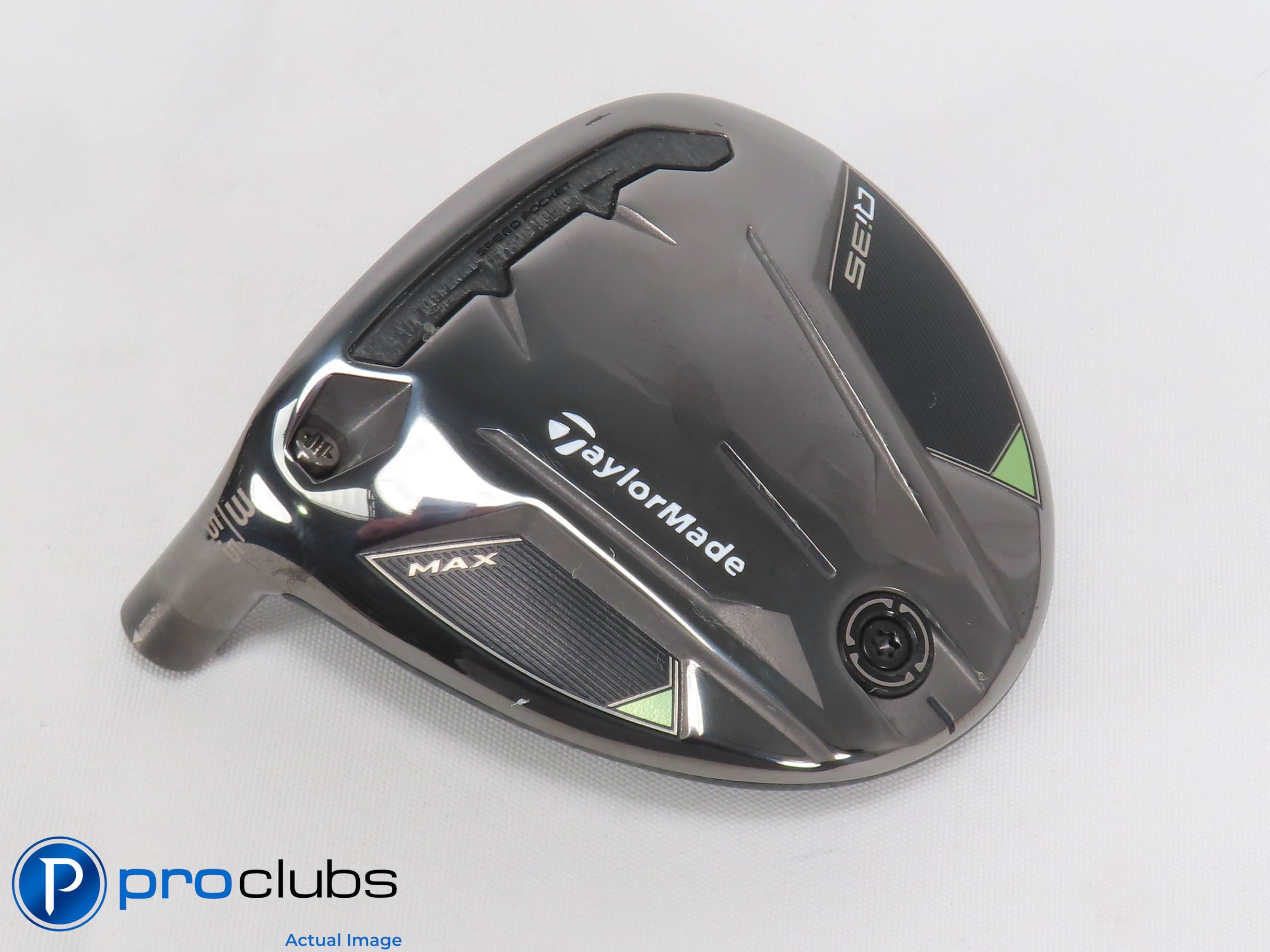 Mint! Left Handed TaylorMade Qi35 MAX 15.5* 3 Wood - Head Only - L/H - 471446
