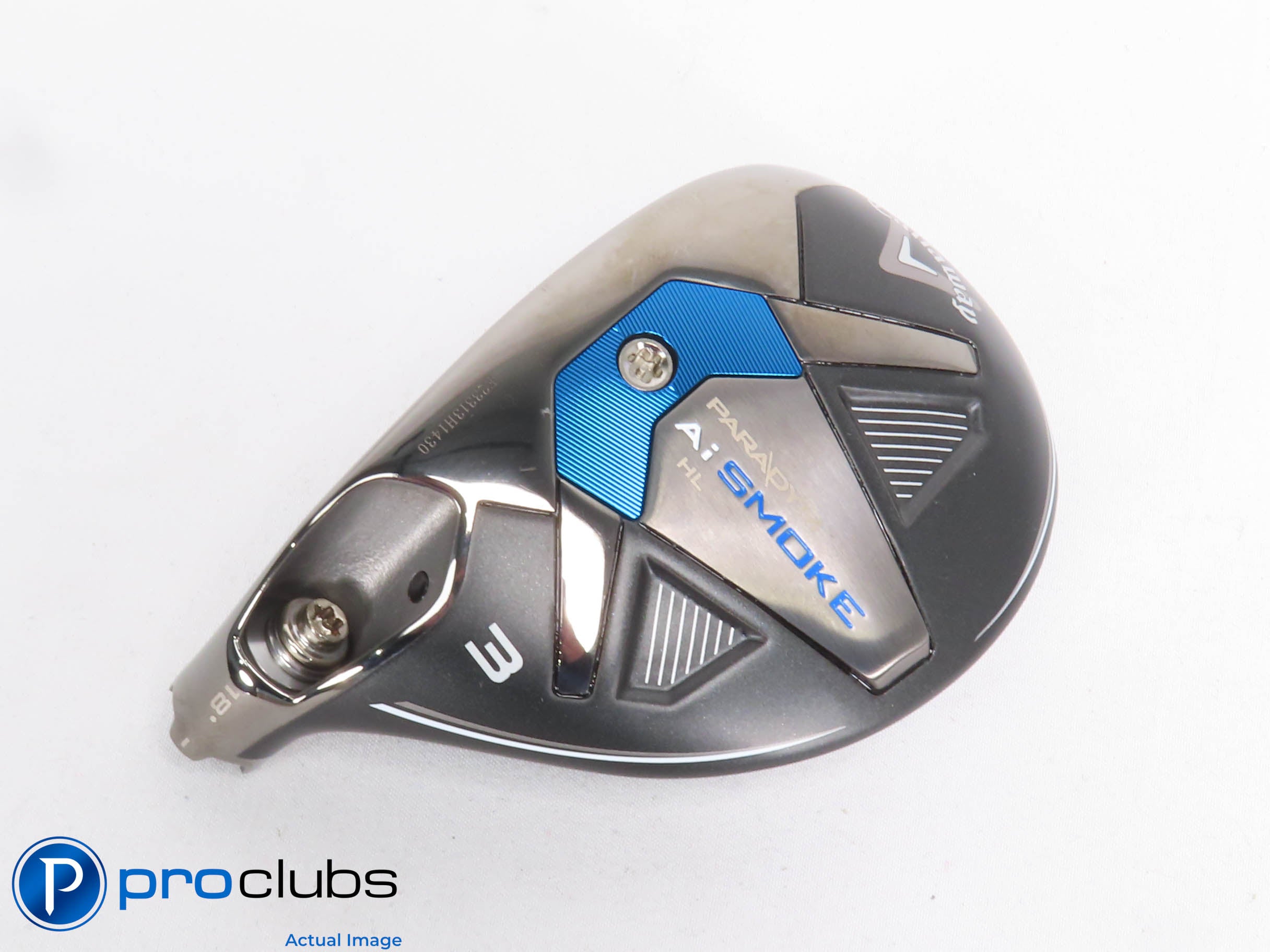 Left Handed Callaway PARADYM Ai Smoke HL 18* 3 Hybrid - Head Only - L/H - 429123