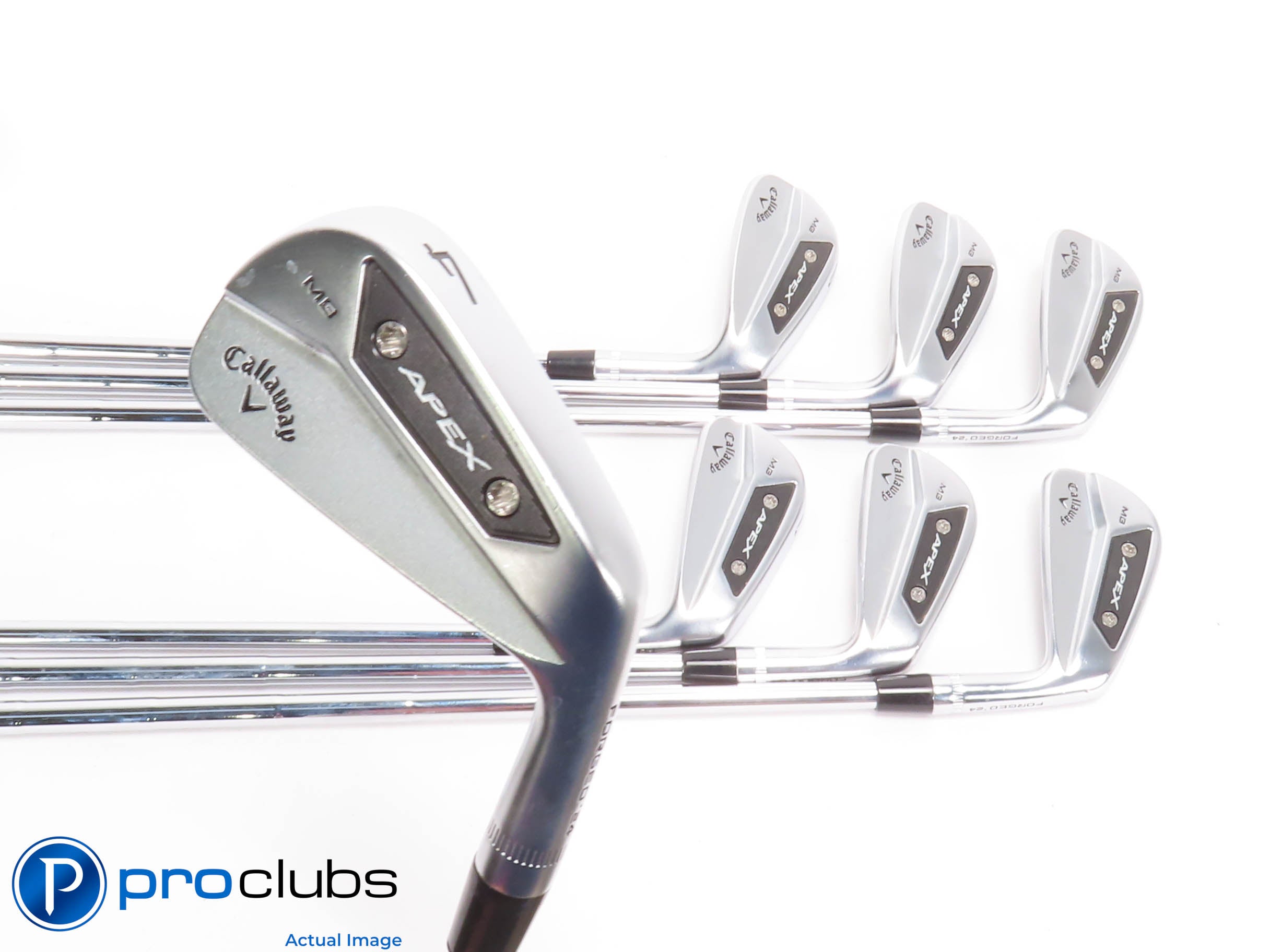 Nice Callaway '24 APEX MB Forged 4-PW IRON SET - DG TI X100 X-Flex +1/2" 427555