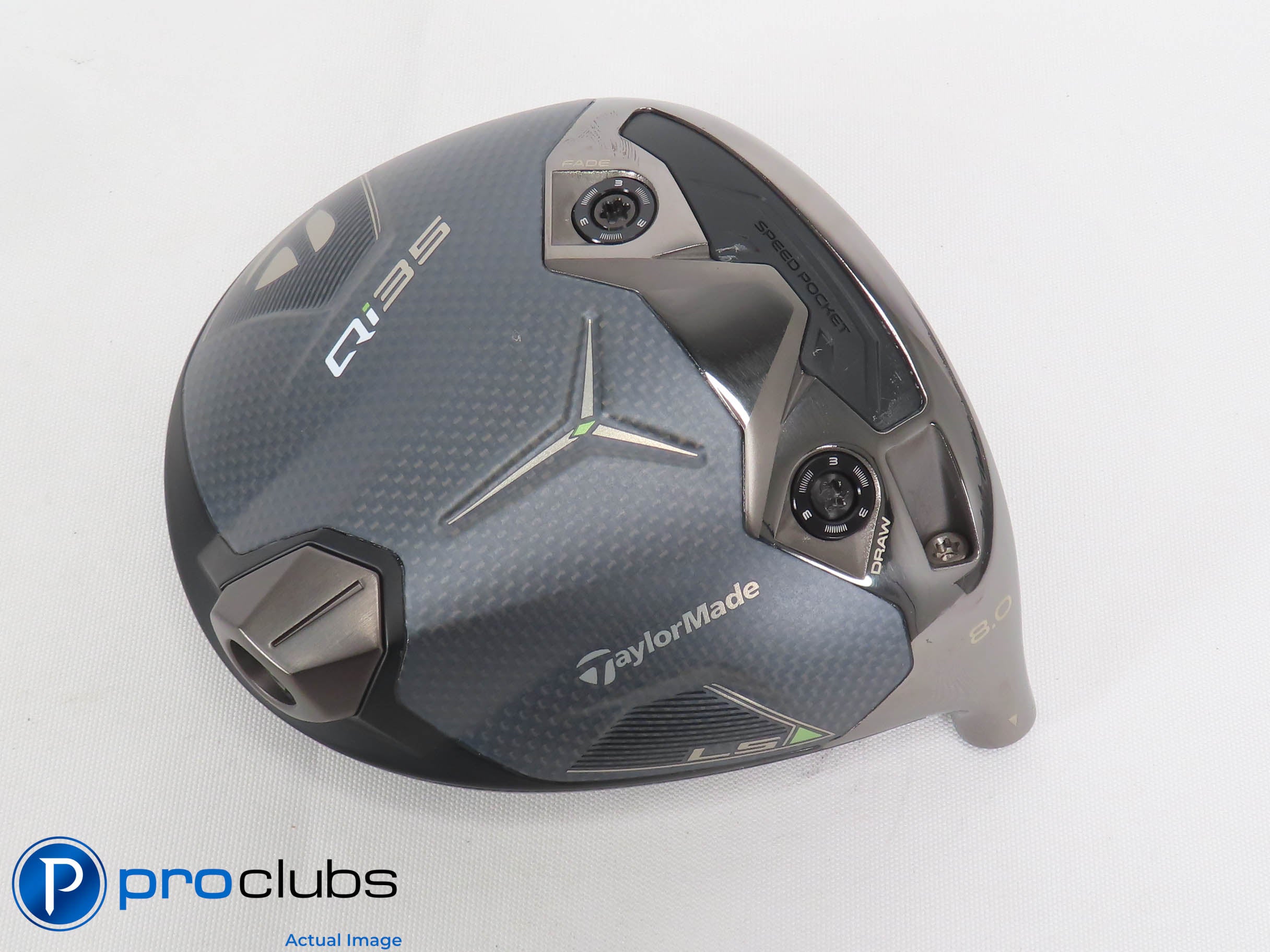 Nice TaylorMade Qi35 LS 8* Driver HEAD ONLY 471766
