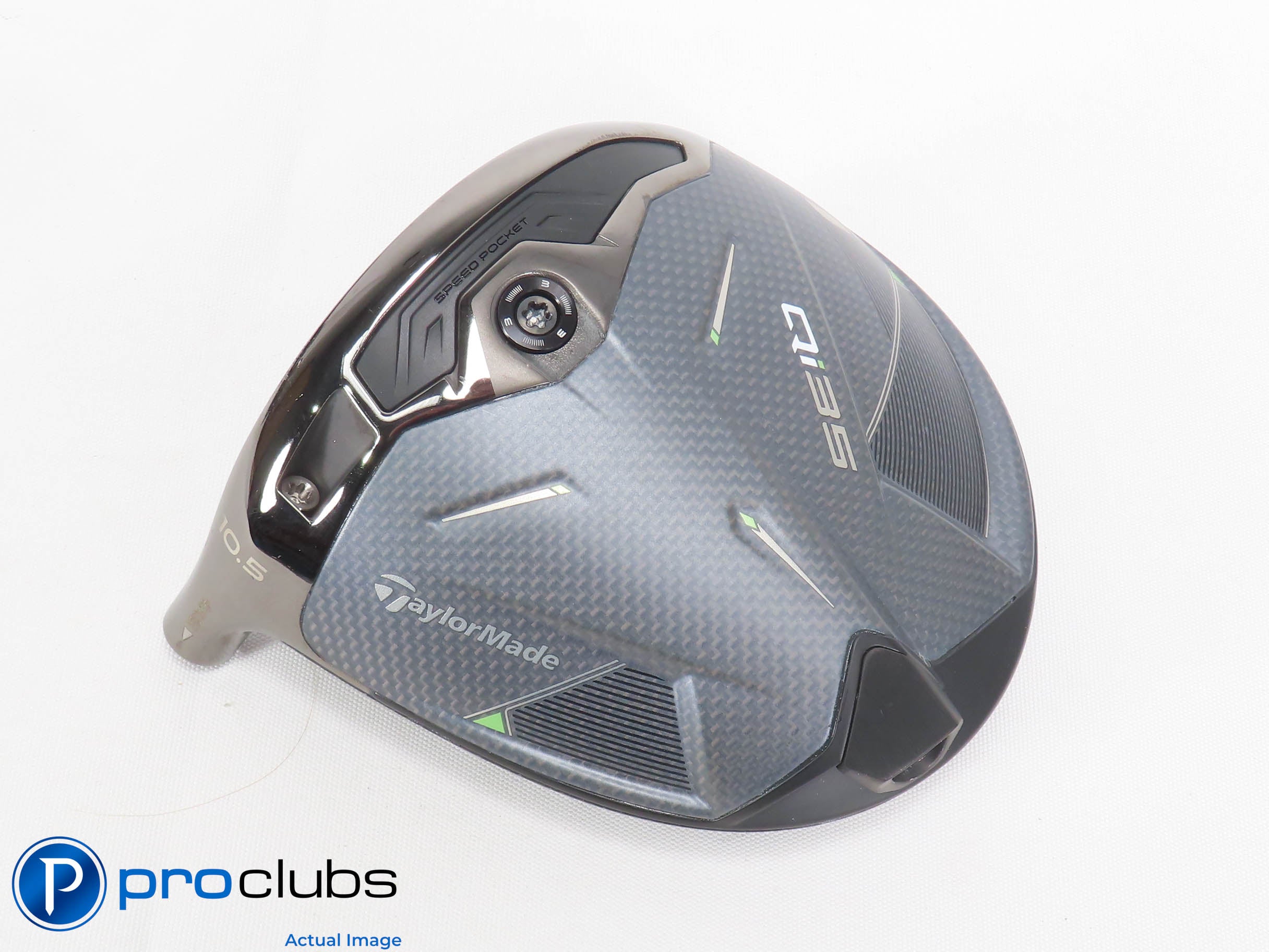 Nice Left Handed TaylorMade Qi35 10.5* Driver HEAD ONLY 471757