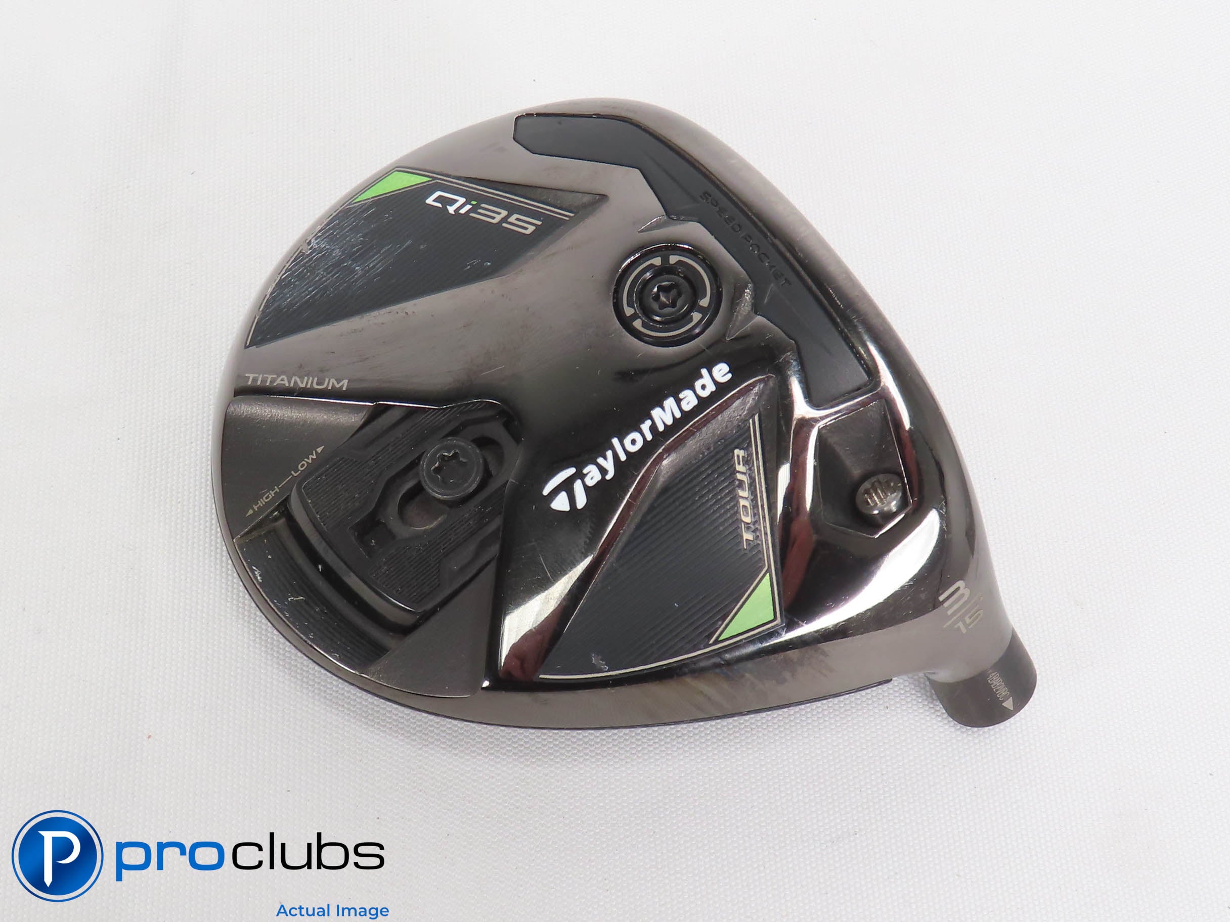 Nice TaylorMade Qi35 Tour 15* 3 Wood HEAD ONLY 471731