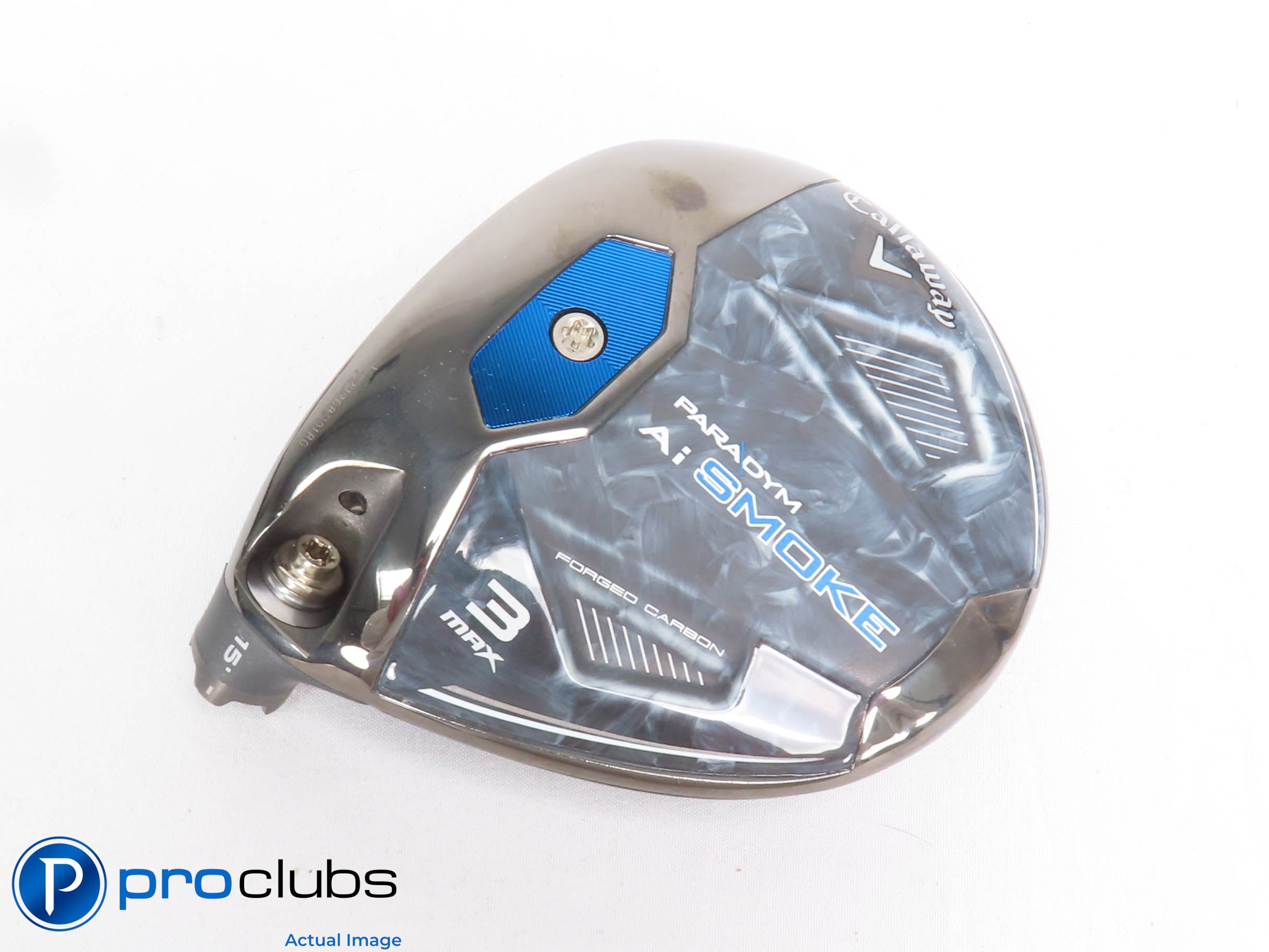 Left Handed Callaway PARADYM Ai Smoke MAX 15* 3 Wood - Head Only - L/H - 429176