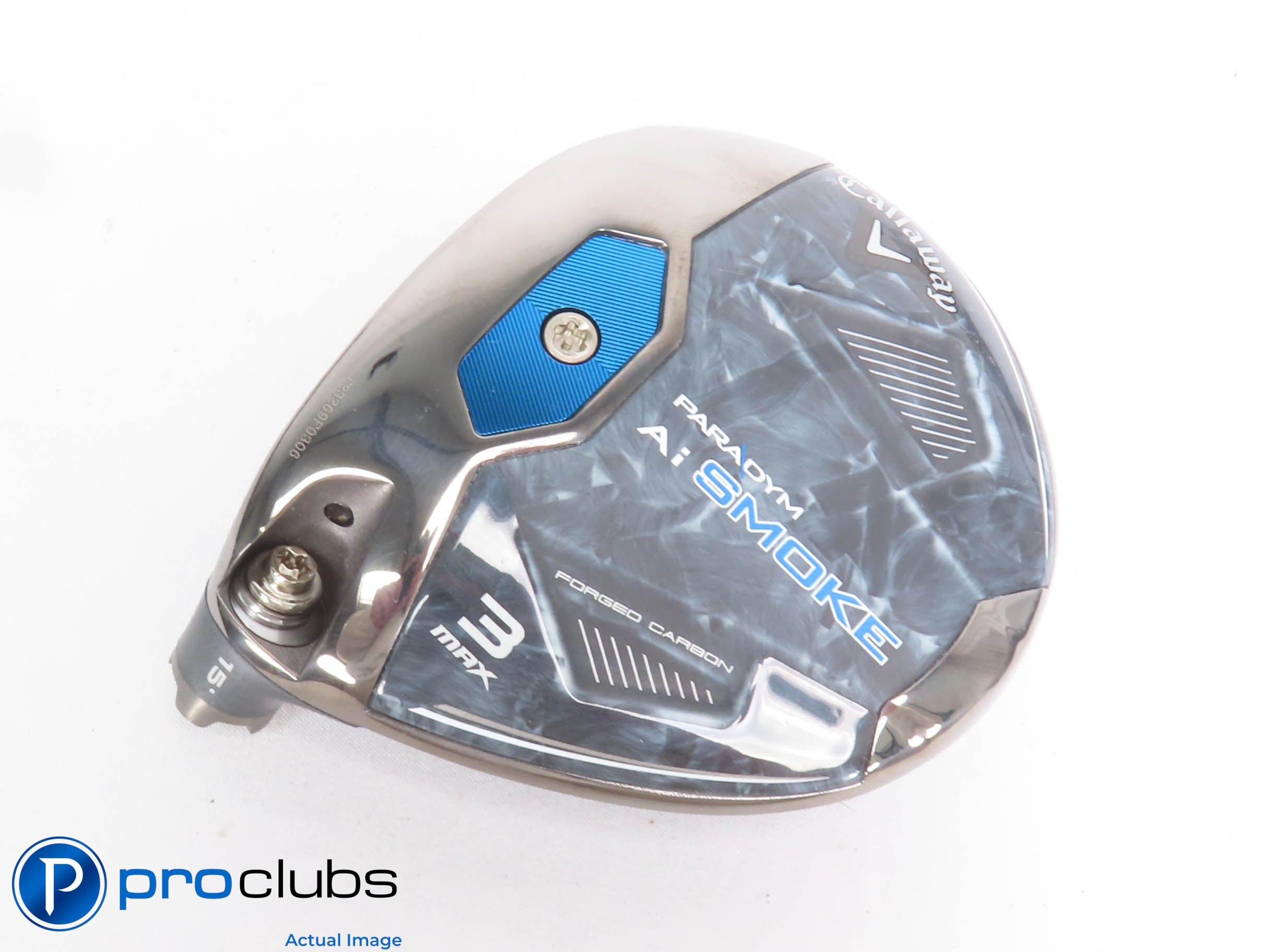 Left Handed Callaway PARADYM Ai Smoke MAX 15* 3 Wood - Head Only - L/H - 429183