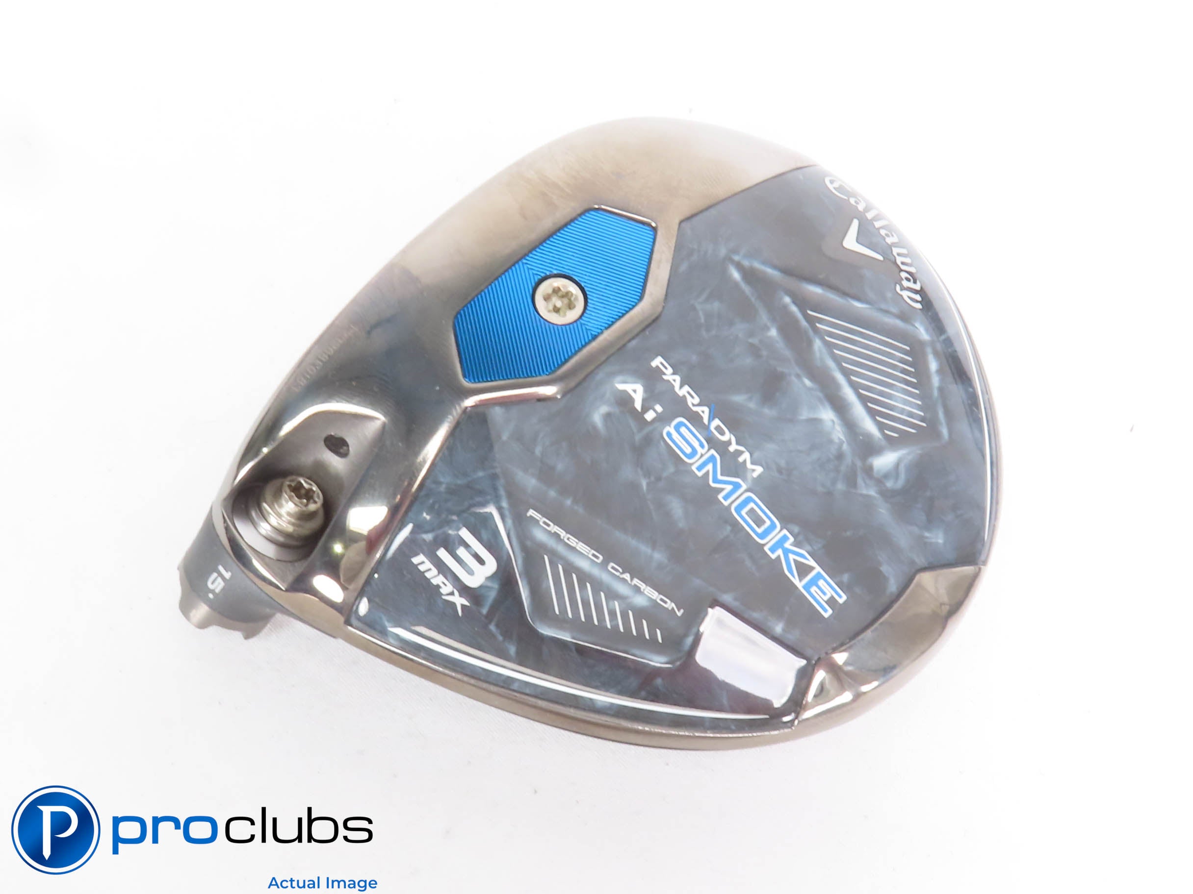 Left Handed Callaway PARADYM Ai Smoke MAX 15* 3 Wood - Head Only - L/H - 429192