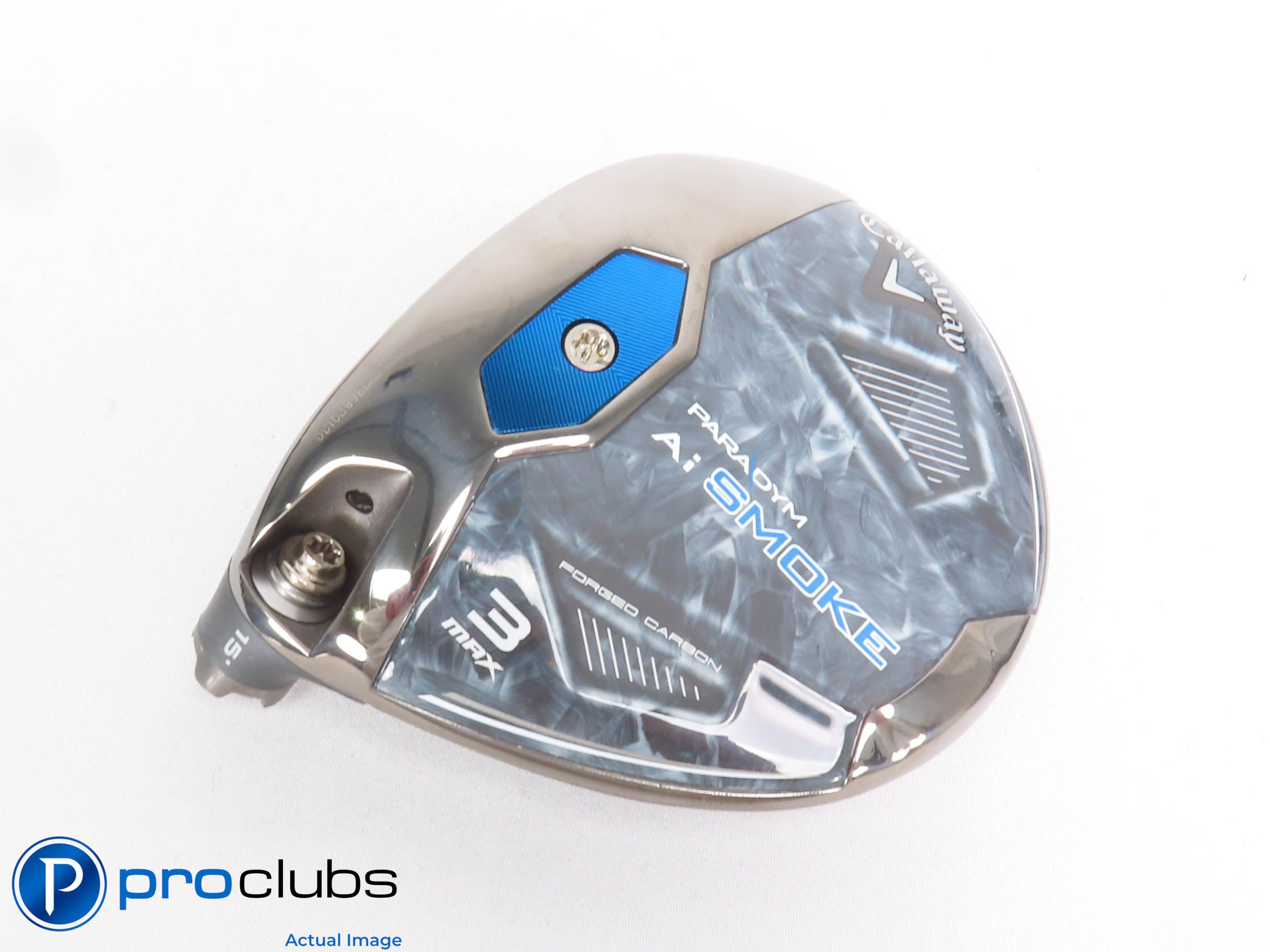 Left Handed Callaway PARADYM Ai Smoke MAX 15* 3 Wood - Head Only - L/H - 429188