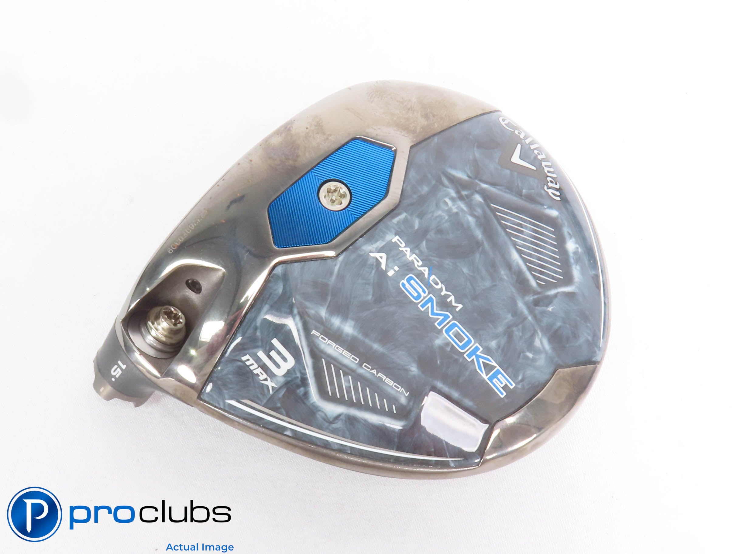 Left Handed Callaway PARADYM Ai Smoke MAX 15* 3 Wood - Head Only - L/H - 429175