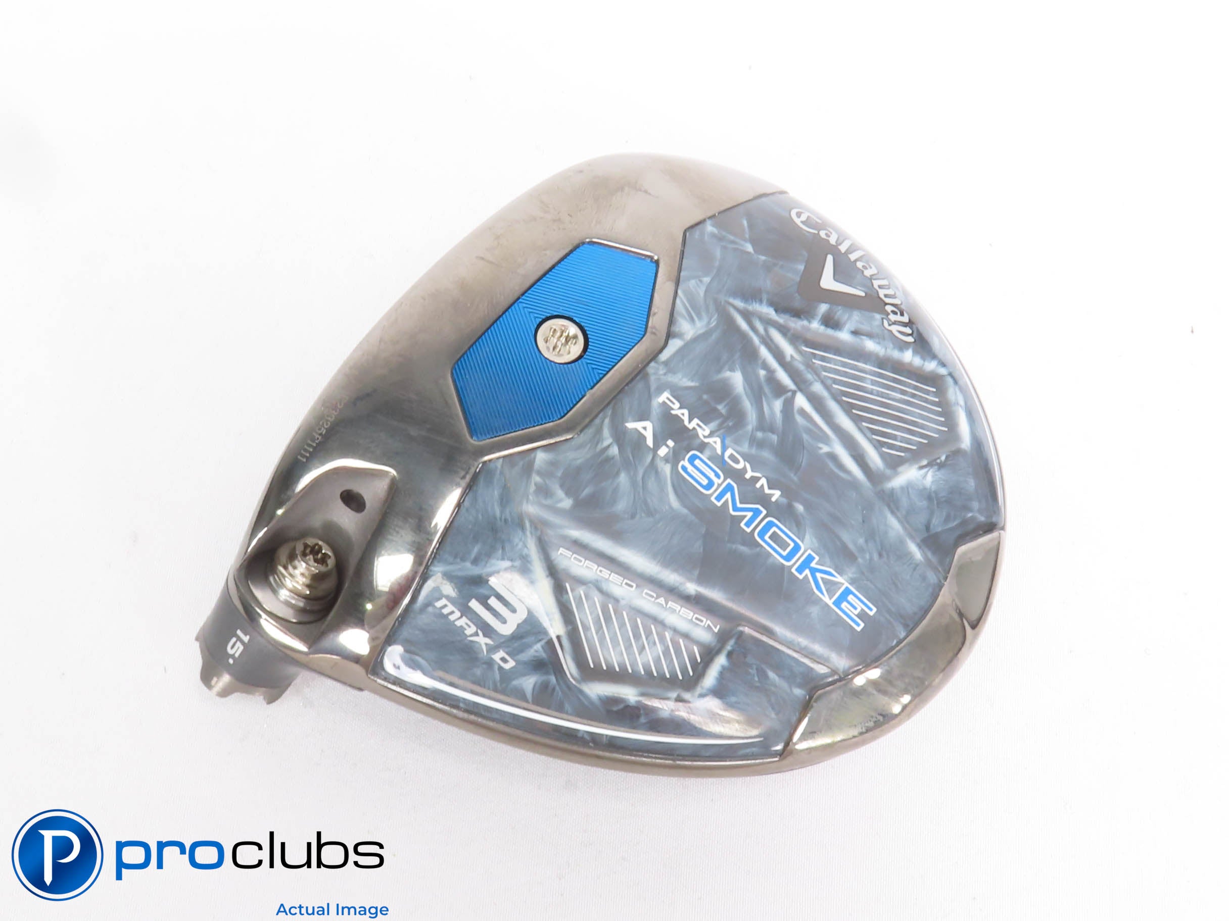 Left Handed Callaway PARADYM Ai Smoke MAX D 15* 3 Wood - Head Only - L/H #429476