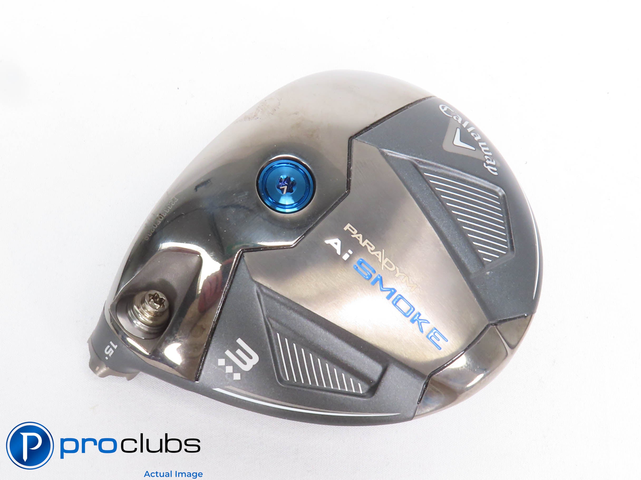 Left Handed Callaway Ai Smoke Triple Diamond 15* 3 Wood - Head Only - 429479
