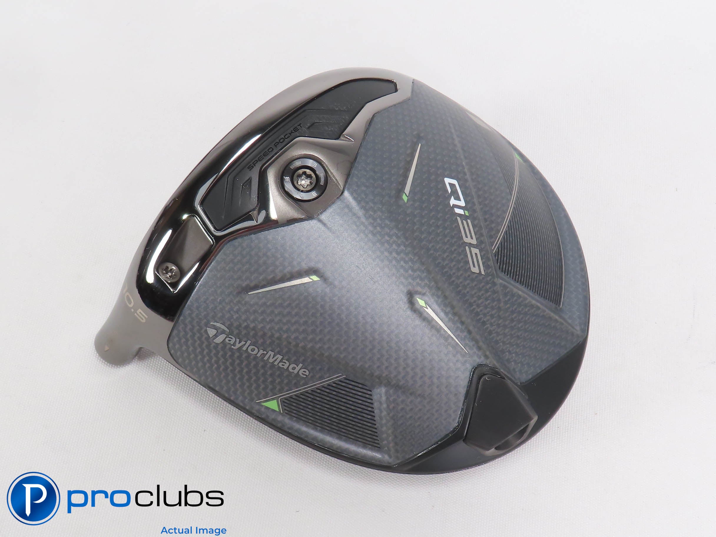 Nice Left Handed TaylorMade Qi35 10.5* Driver HEAD ONLY 471523