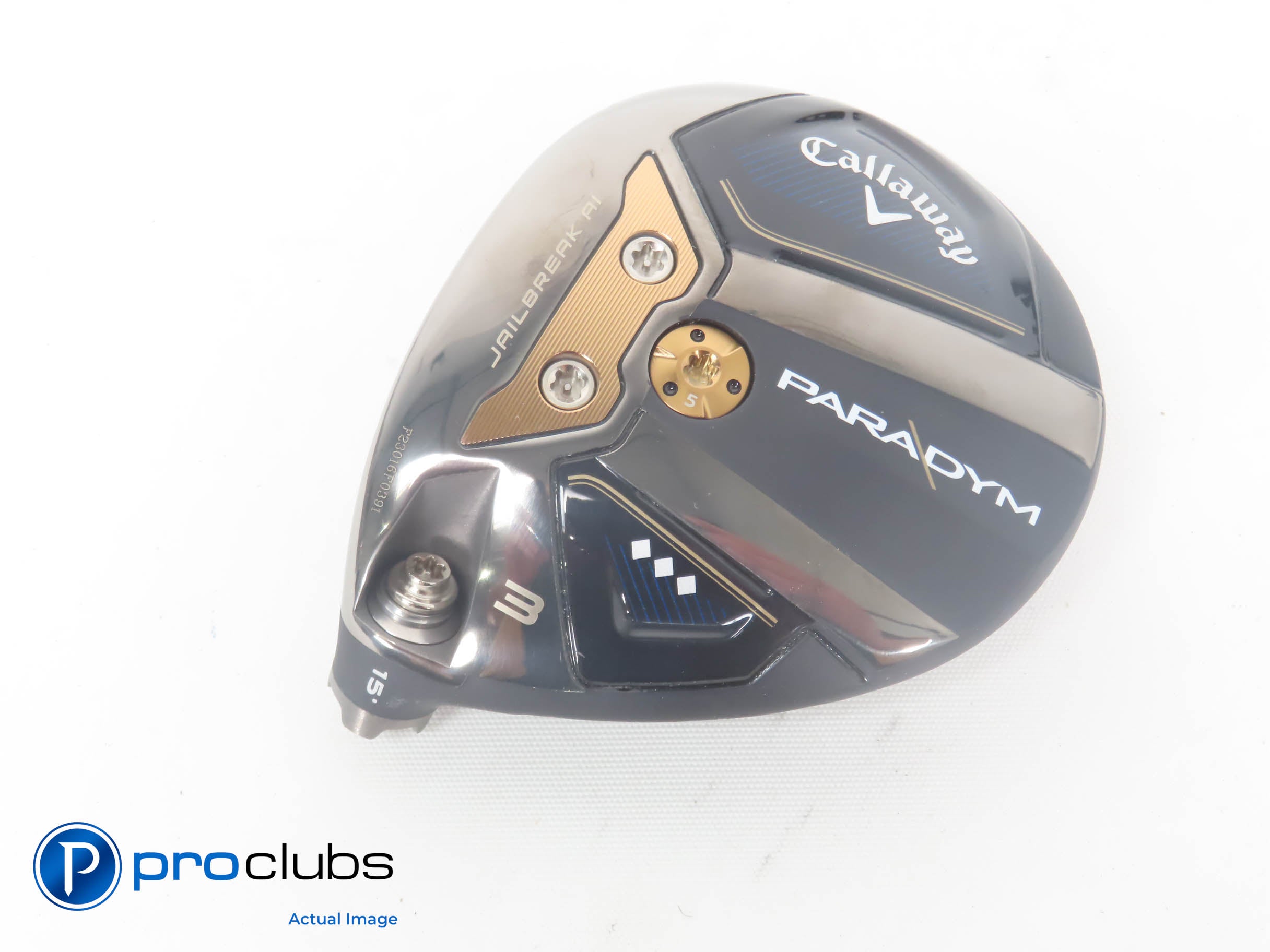 Left Handed Callaway Paradym Triple Diamond 15* 3 Wood - Head Only - L/H 382979