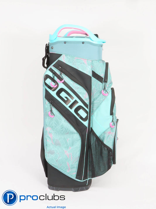 New! OGIO WOODE 15-Way "Jungle Woodcut" Cart Bag w/ Rain Hood - 429706