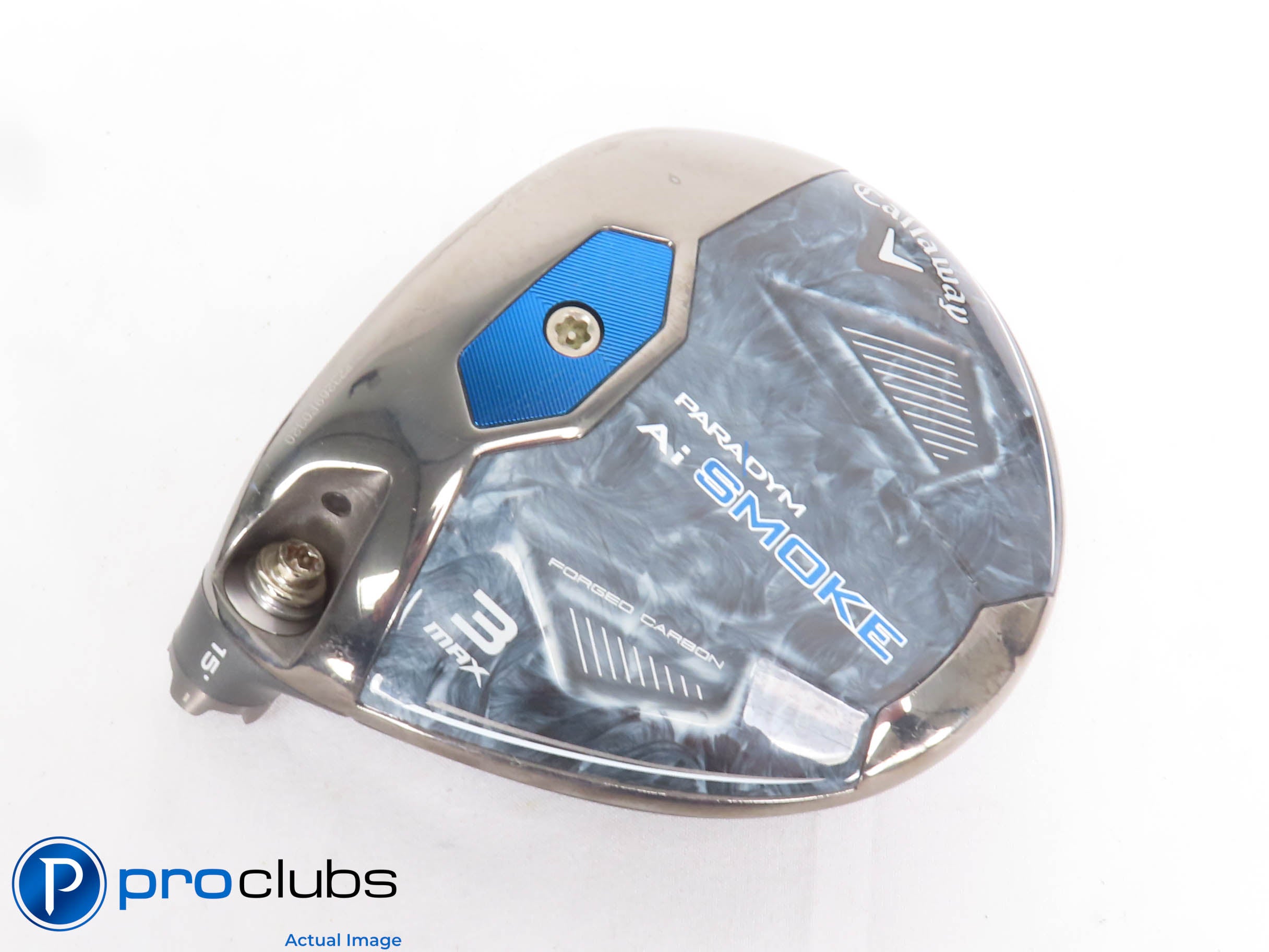 Left Handed Callaway PARADYM Ai Smoke MAX 15* 3 Wood - Head Only - 430225