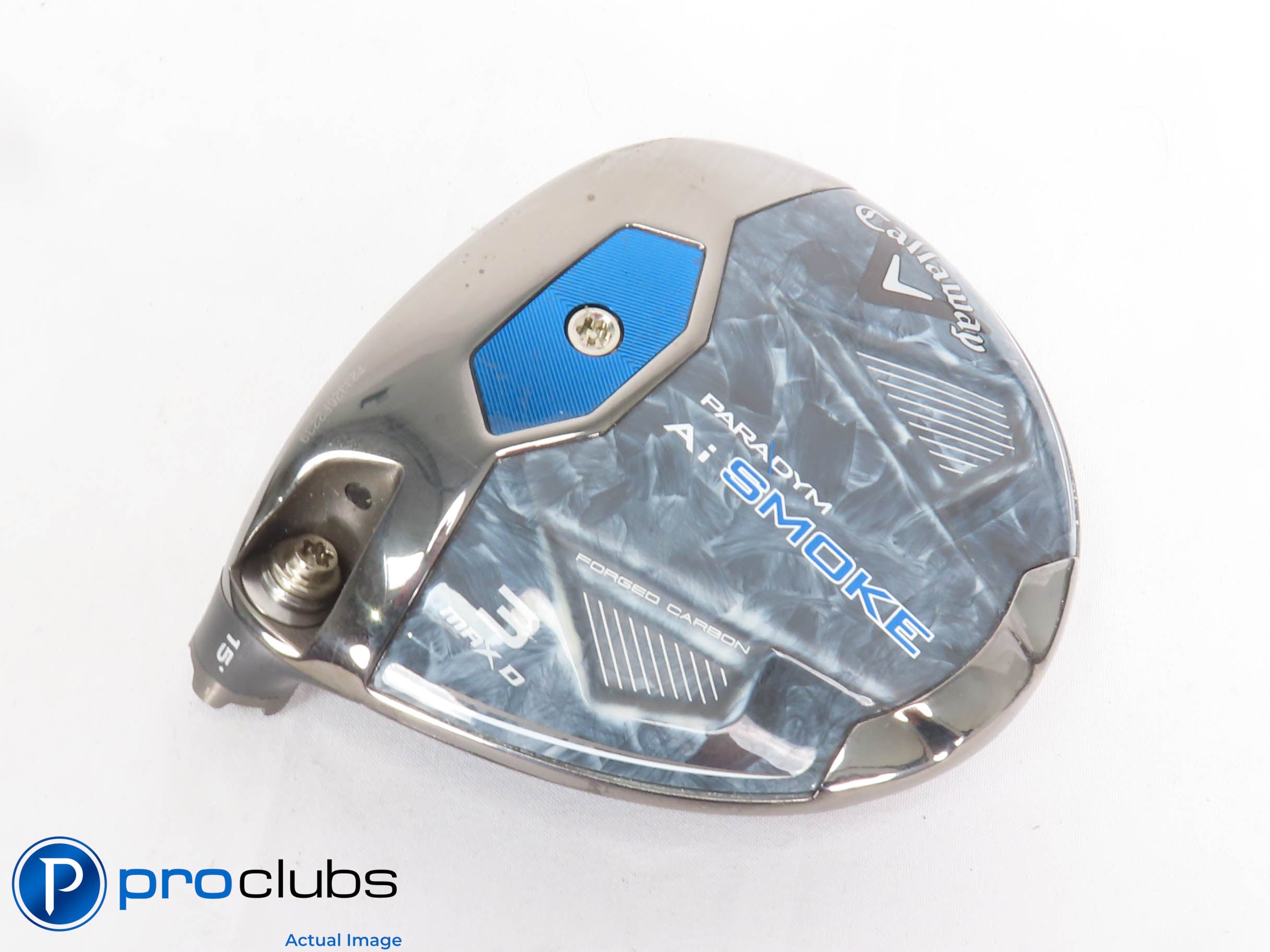 Excellent! Left Handed Callaway PARADYM Ai Smoke MAX D 15* 3 Wood - Head 429484