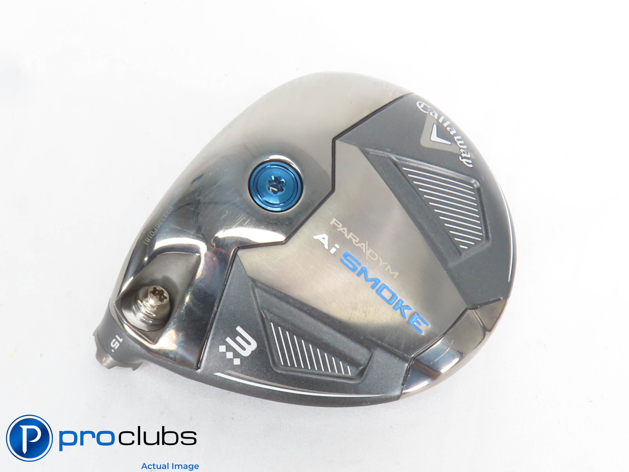 Excellent! Left Hand Callaway PARADYM Ai Smoke Triple Diamond 15* 3 Wood 429483