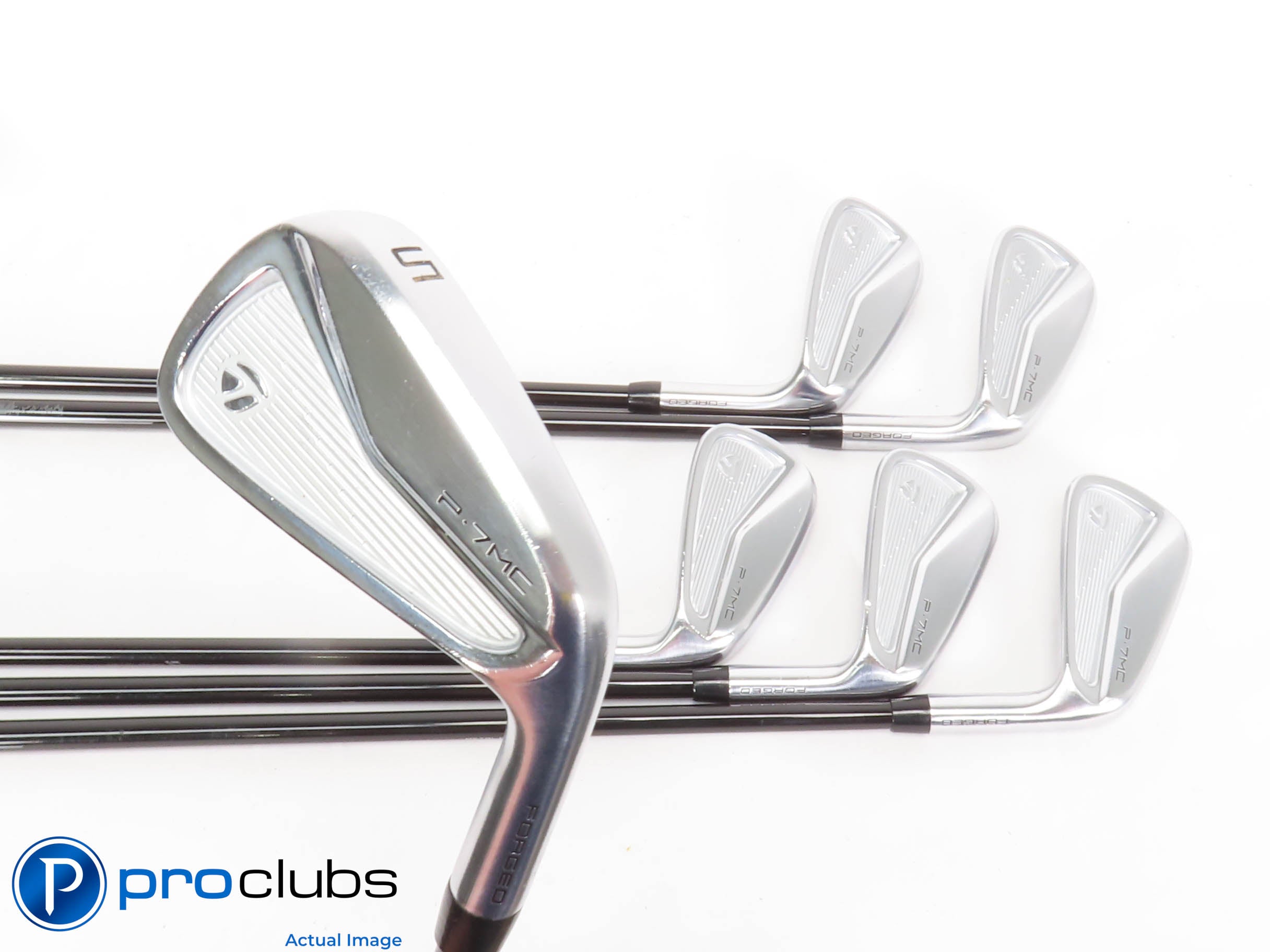 Nice TaylorMade '23 P-7MC 5-PW IRON SET -MMT 85 Stiff Flex Graphite +1/2" 429030