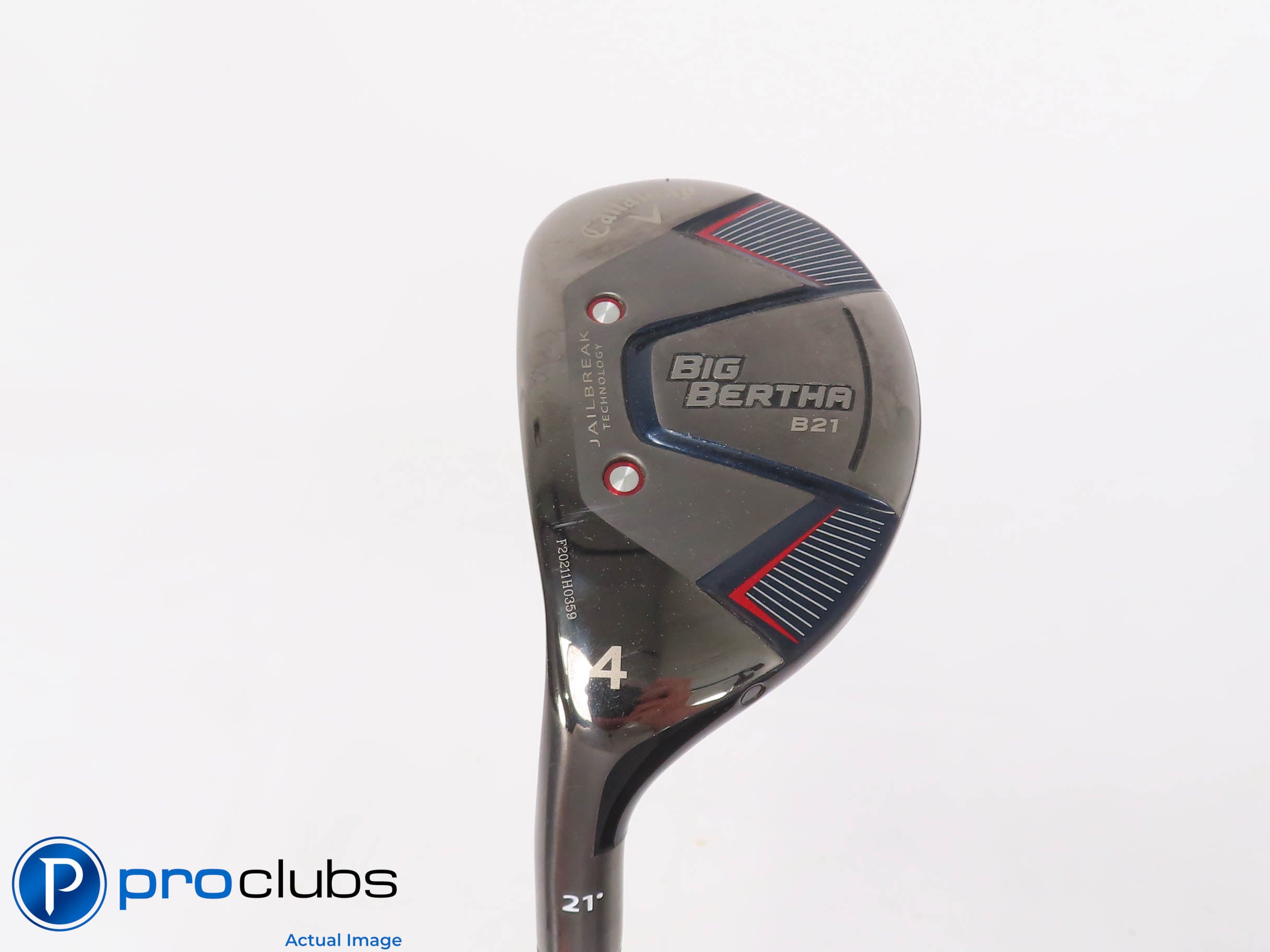 Left Handed Callaway Big Bertha B21 21* 4 HYBRID Fuji 2.0 7R Regular Flex 472216