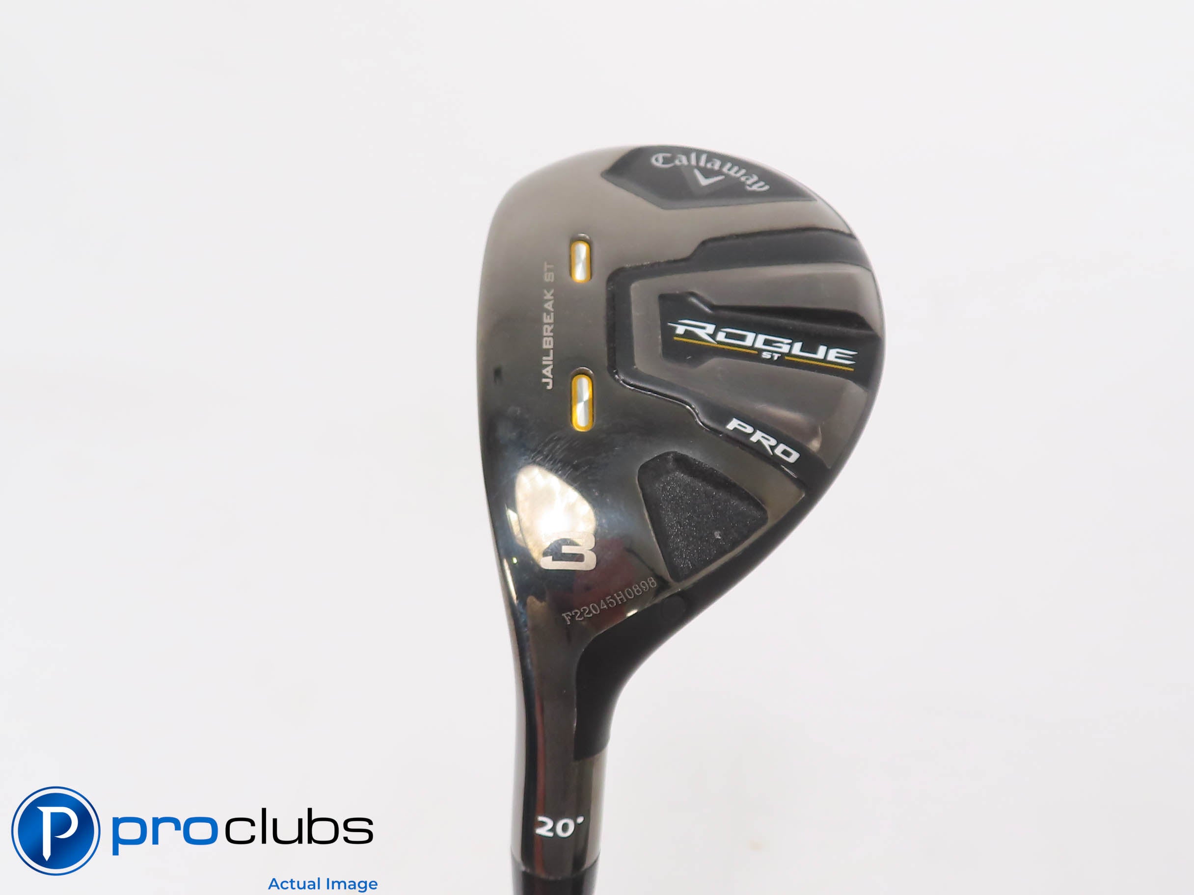 Left Handed Callaway ROGUE ST PRO 20* 3 HYBRID Fuji Pro 2.0 8S Stiff Flex 471958