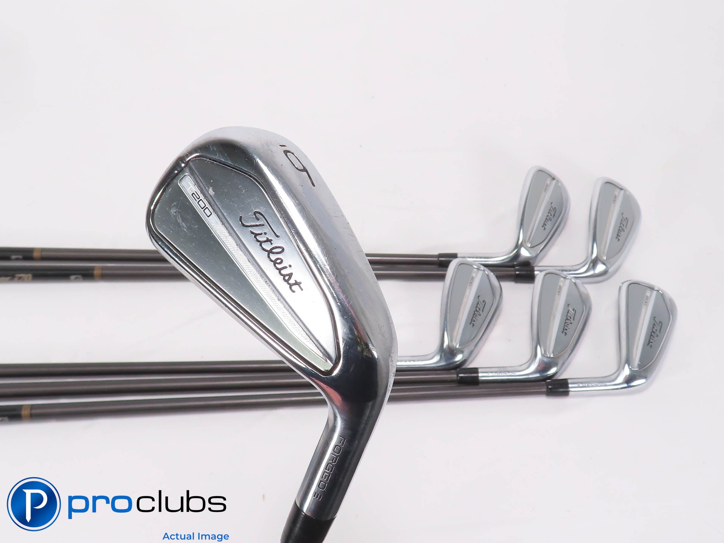 Titleist '23 T200 6-PW,GW IRON SET Steelfiber Senior Flex Graphite +1/4" 469676