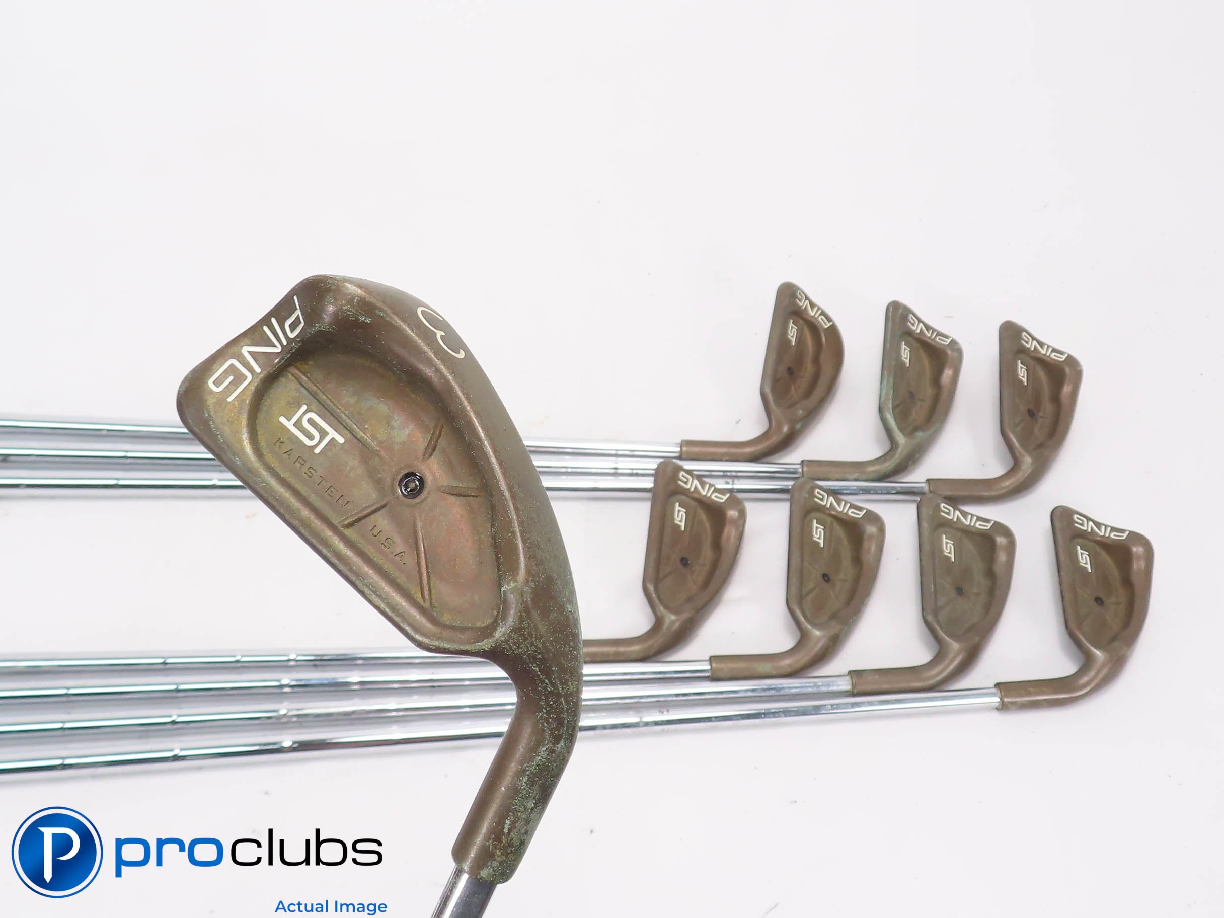 Ping ISI BeCu Copper 3-PW IRON SET Black Dot ZZ65 Stiff Flex Steel +1/2" 470448