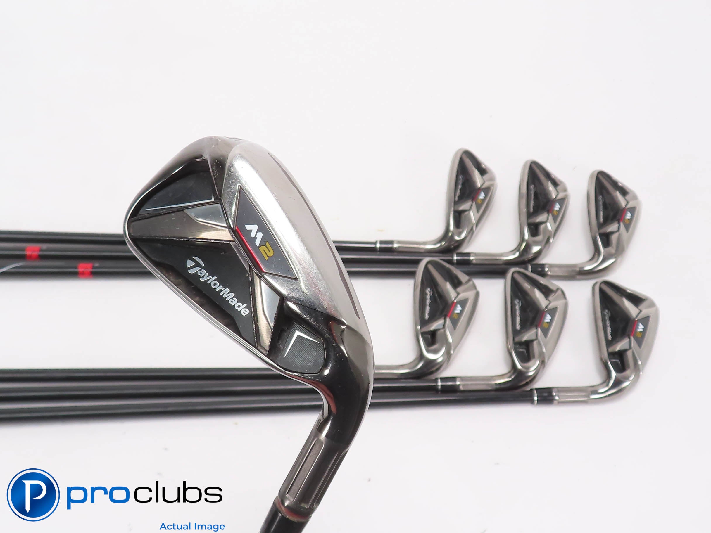 TaylorMade '16 M2 5-PW,AW IRON SET - REAX 65 Regular Flex Graphite +1" 472347