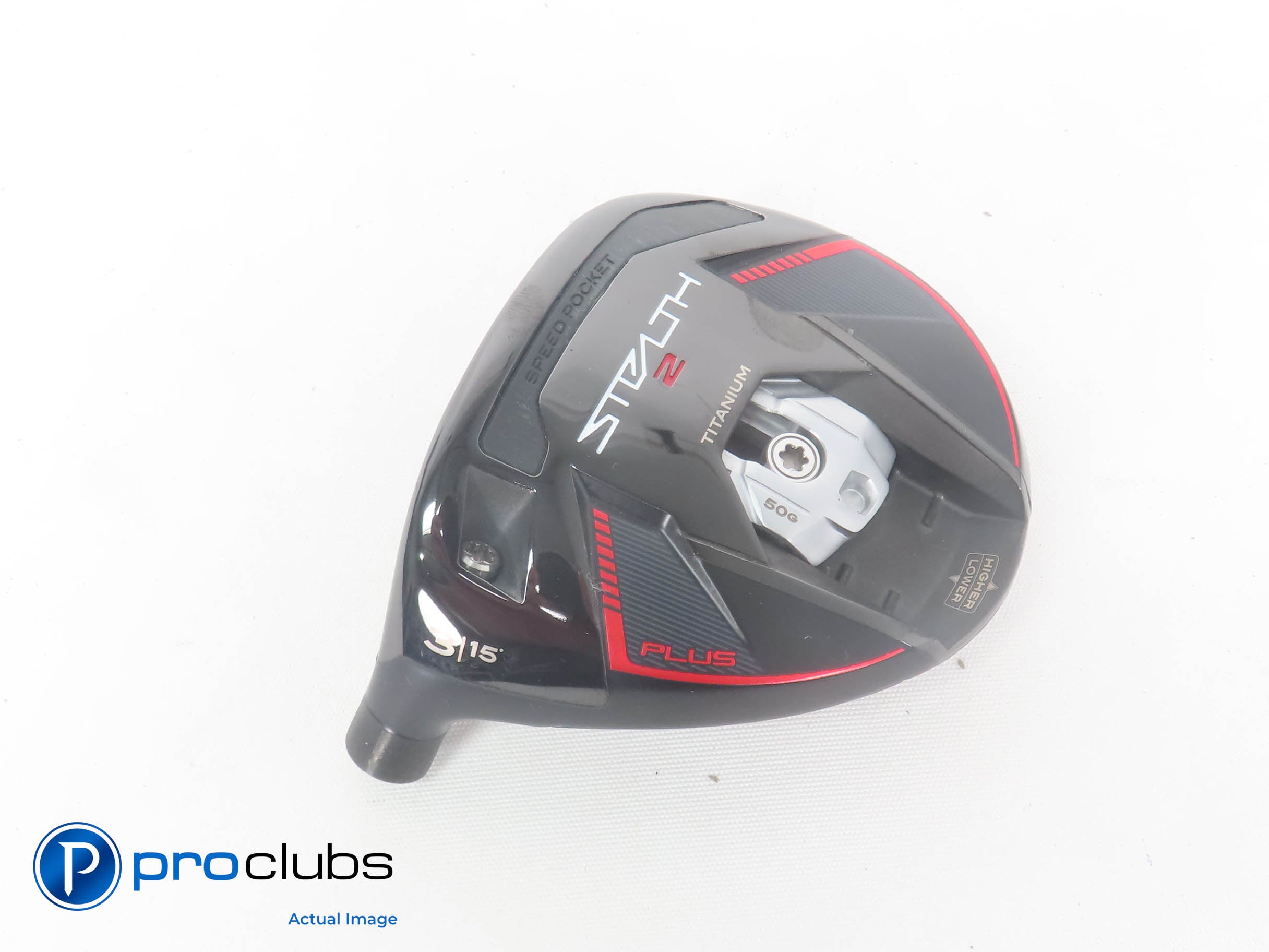 Left Handed TaylorMade Stealth 2 Plus+ 15* 3 Wood - Head Only - L/H - 384051