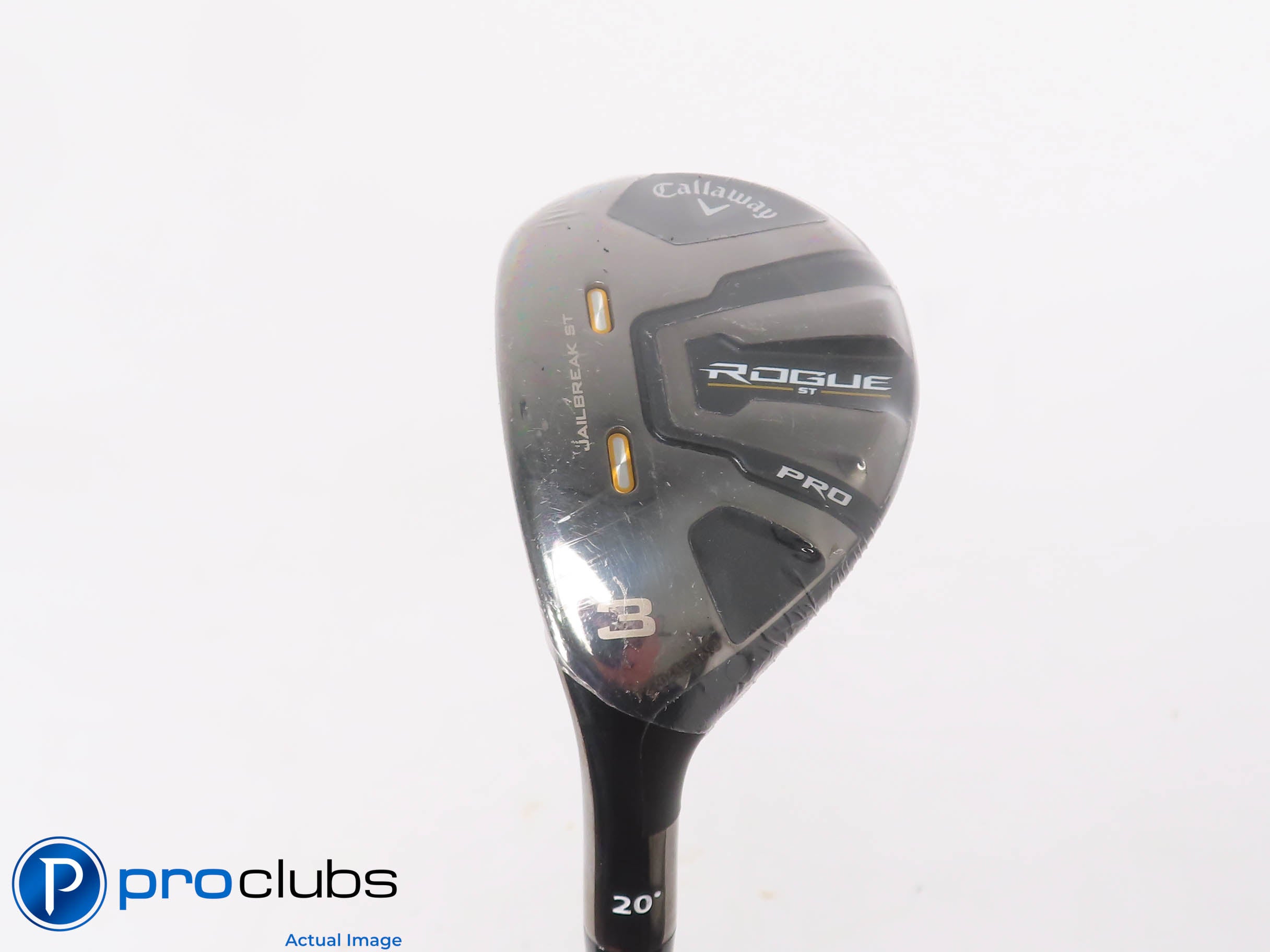 New! Left Handed Callaway Rogue ST Pro 20* 3 Hybrid - Fuji Pro 2.0 Stiff 471955