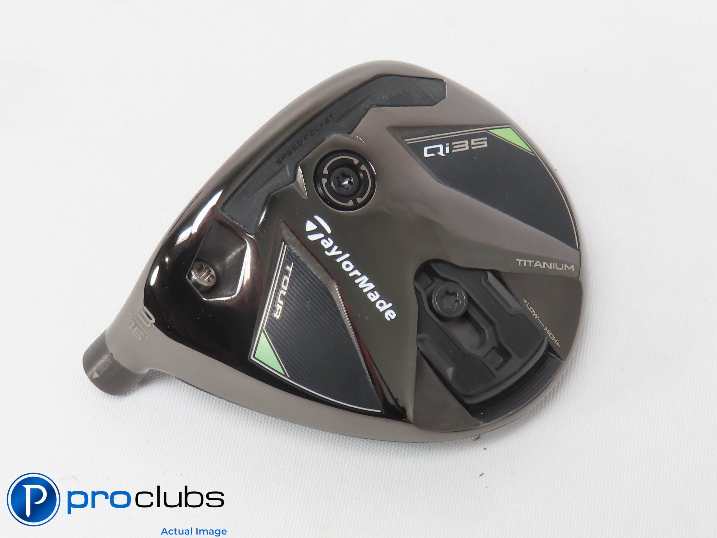 Mint! Left Handed TaylorMade Qi35 Tour 15* 3 Wood - Head Only - L/H - 472766