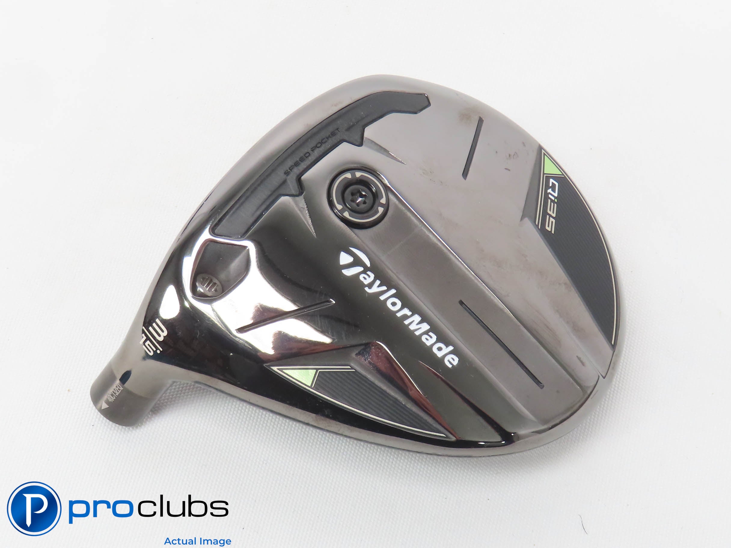 Mint! Left Handed TaylorMade Qi35 15* 3 Wood - Head Only - L/H - 473695
