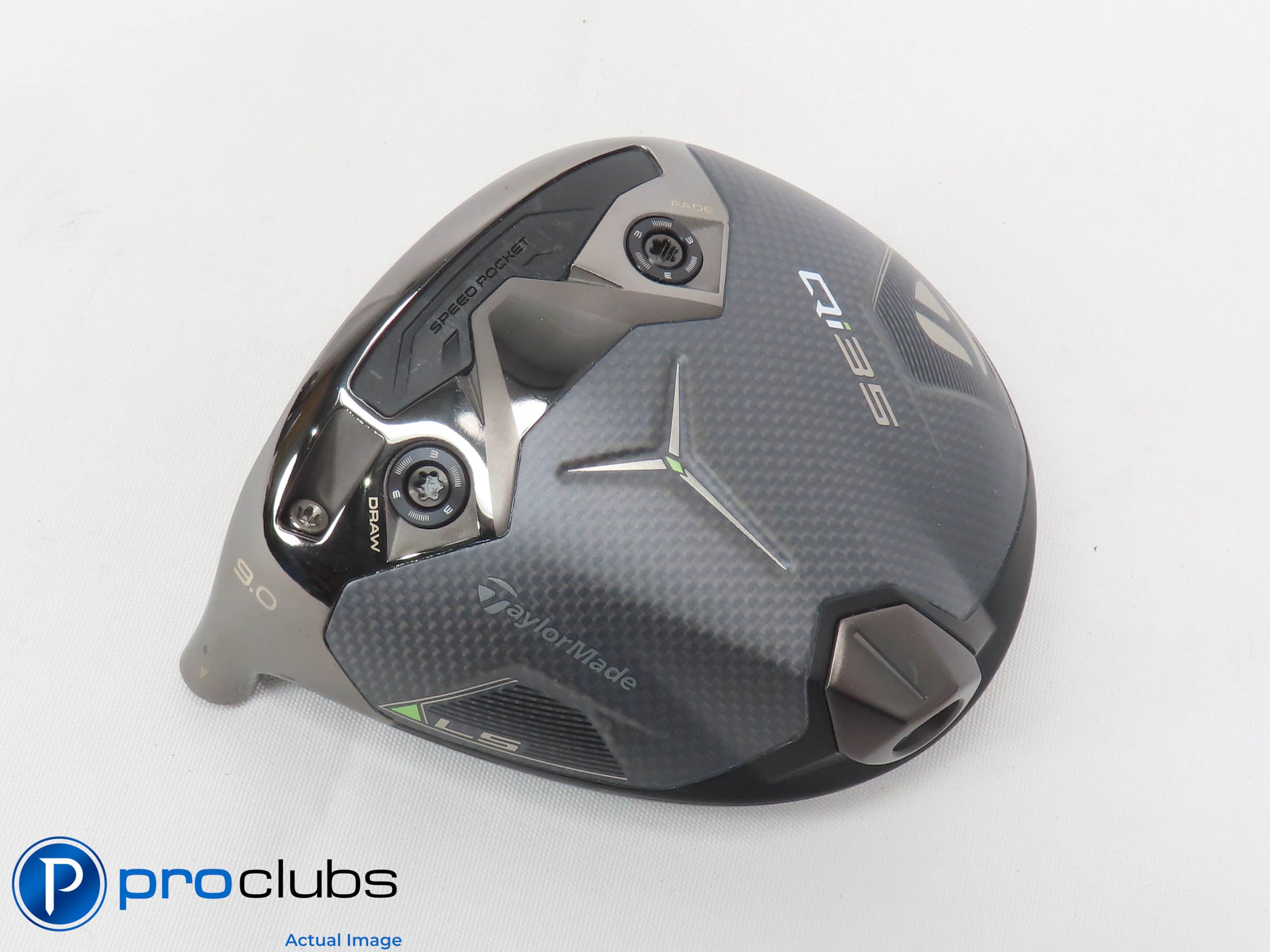 Nice Left Handed TaylorMade Qi35 LS 9* Driver HEAD ONLY 472533