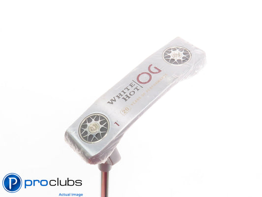 NEW Left Handed Odyssey White Hot OG #1 35" PUTTER w/ Super Stroke Flatso 430760