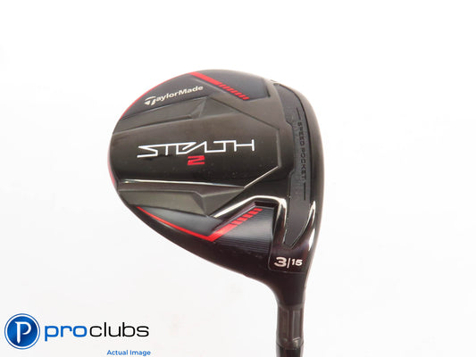 Nice Tour Issue TaylorMade STEALTH 2 15* 3 WOOD - HZRDUS 80g Stiff Flex 429255