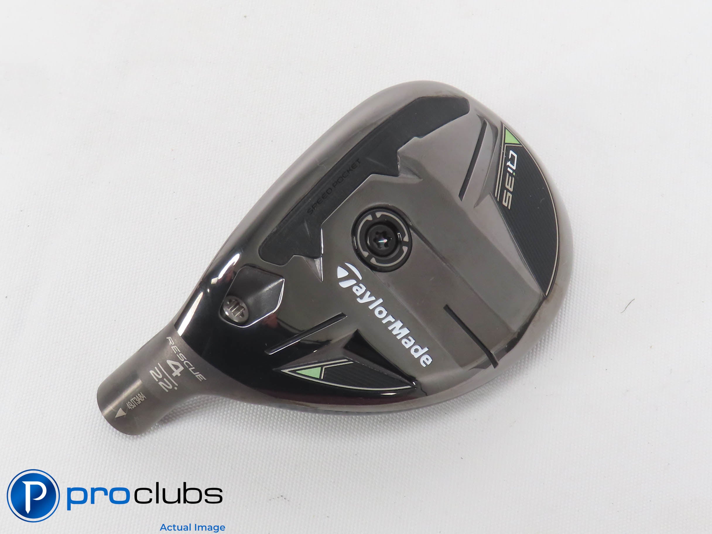 Excellent! Left Handed TaylorMade Qi35 22* 4 Hybrid - Head Only - L/H - 472726
