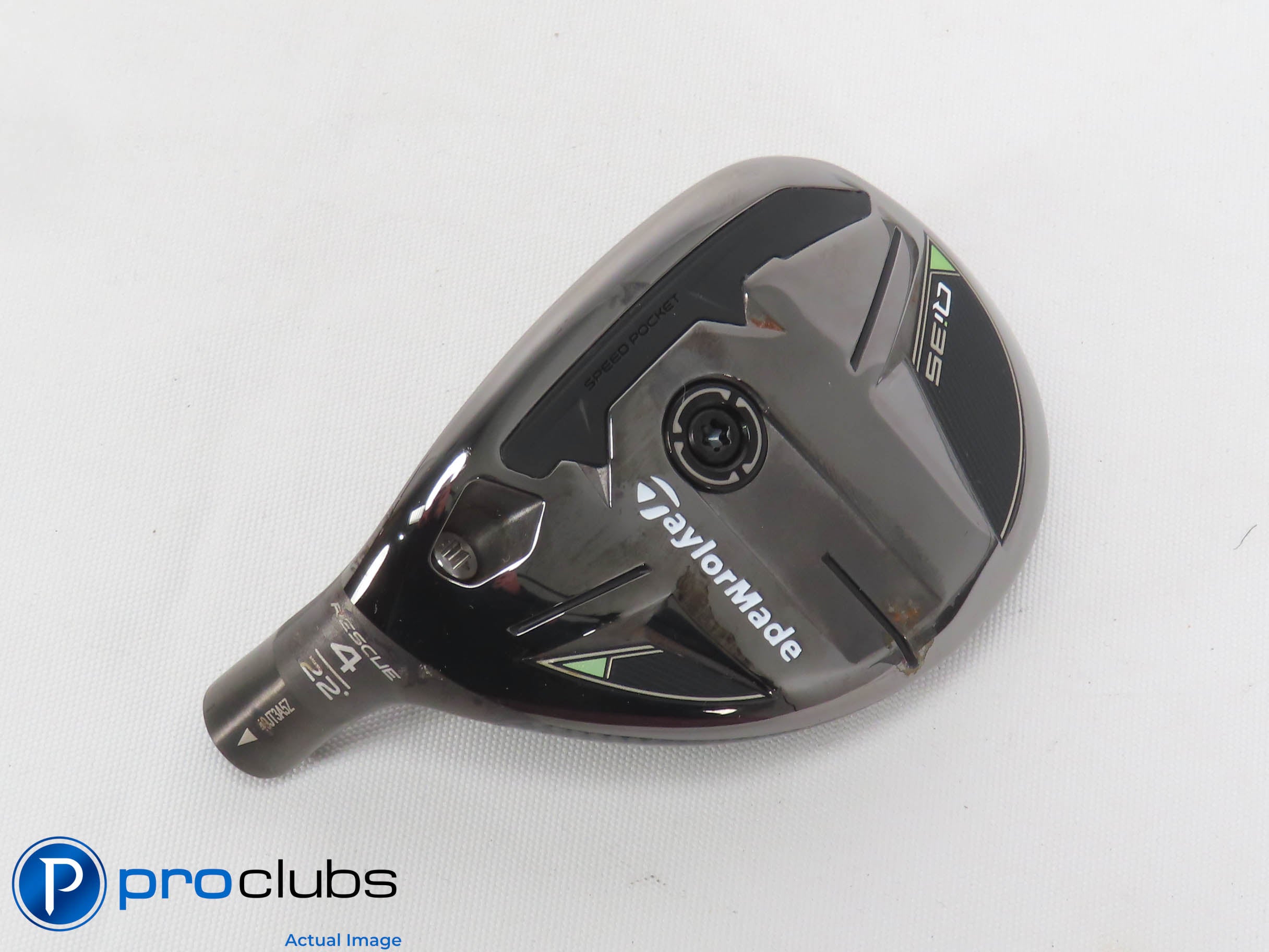 Excellent! Left Handed TaylorMade Qi35 22* 4 Hybrid - Head Only - L/H - 472731