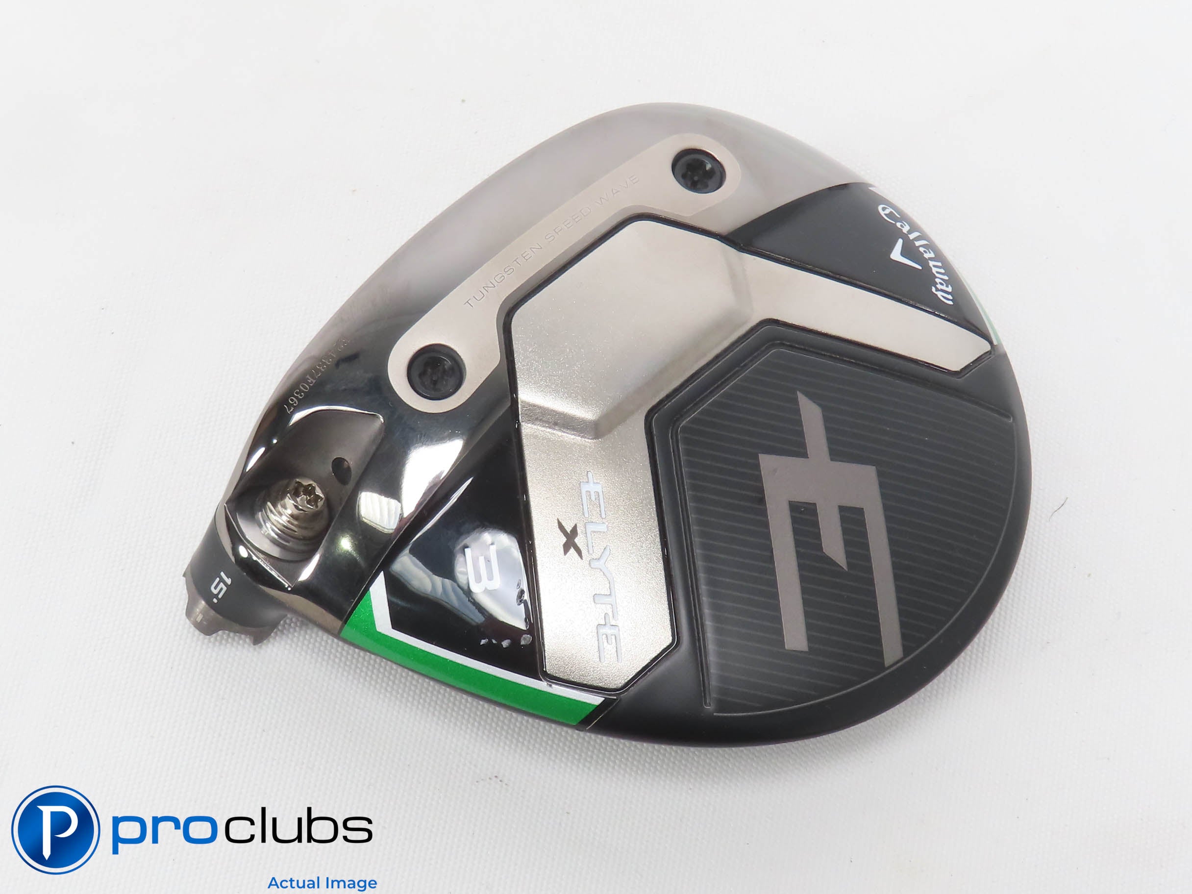 Excellent! Left Handed Callaway ELYTE X 15* 3 Wood - Head Only - L/H - 472633
