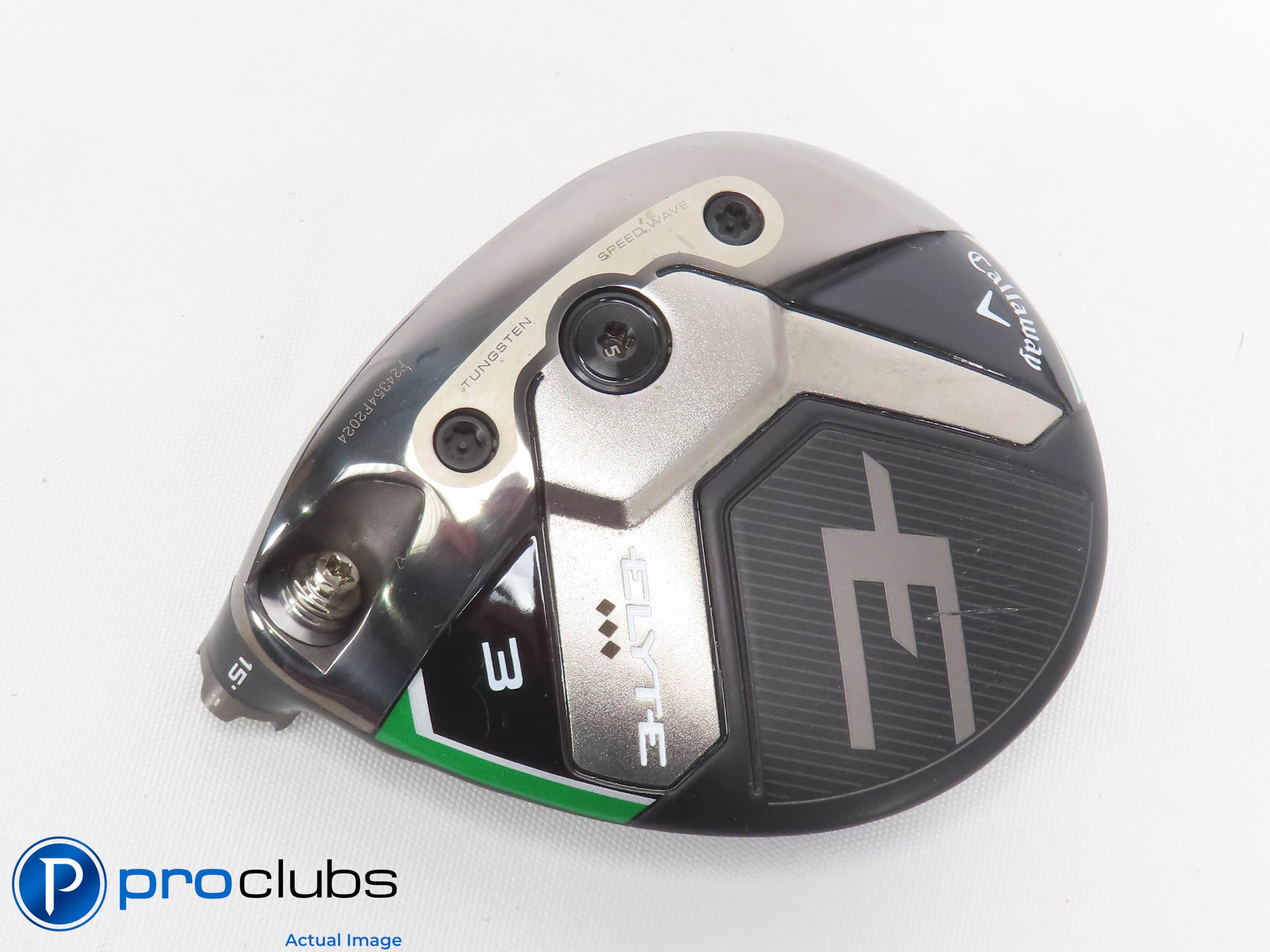 Nice! Left Handed Callaway ELYTE Triple Diamond 15* 3 Wood - Head Only - 472648