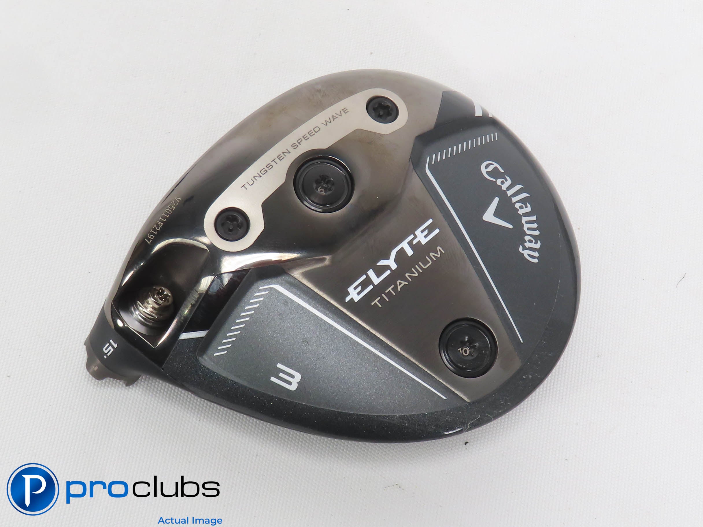 Nice! Left Handed Callaway ELYTE Titanium 15* 3 Wood - Head Only - L/H - 472747
