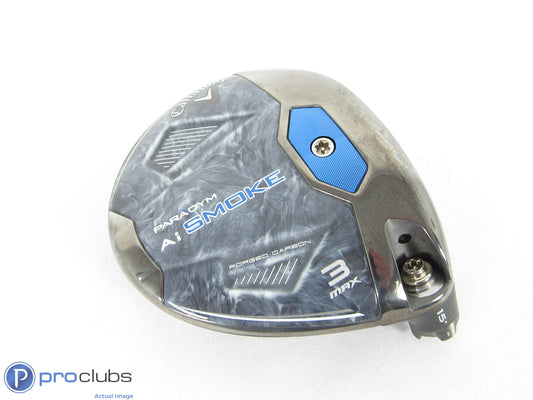 Excellent! Callaway Ai Smoke MAX 15* 3 Wood - Head Only - 432163