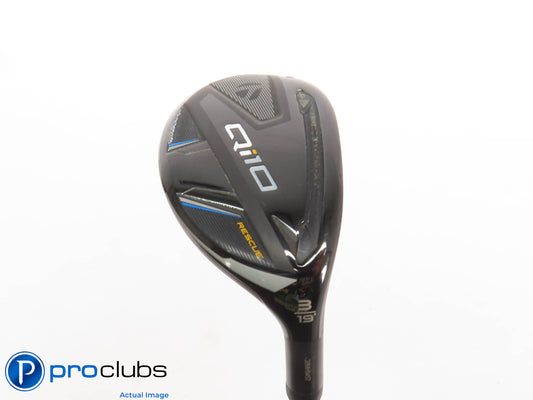 Nice! TaylorMade Qi10 Rescue 19* 3 Hybrid - Fuji Pro 2.0 8-S Stiff Flex - 430316