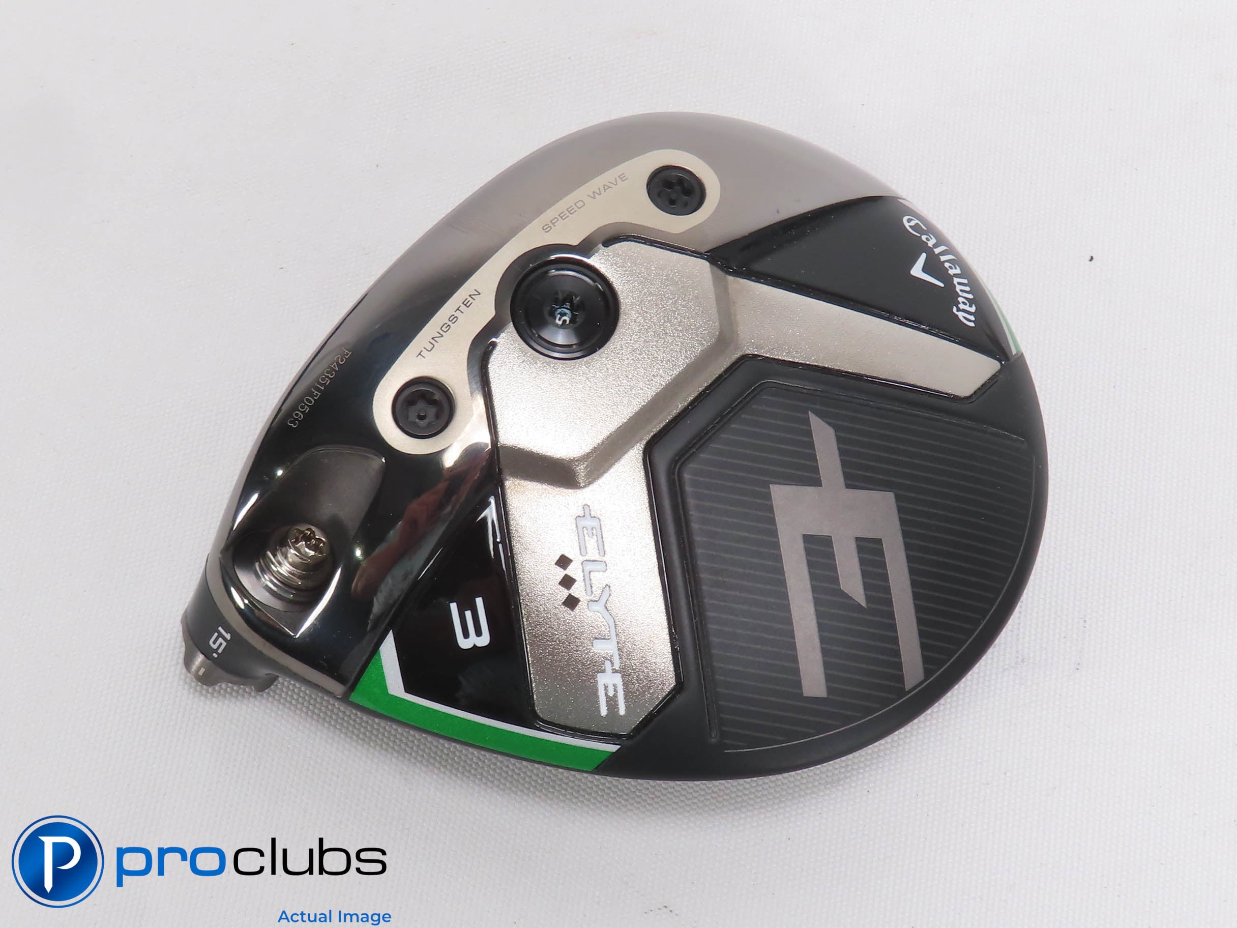 Left Handed Callaway ELYTE Triple Diamond 15* 3 Wood - Head Only - L/H - 474076