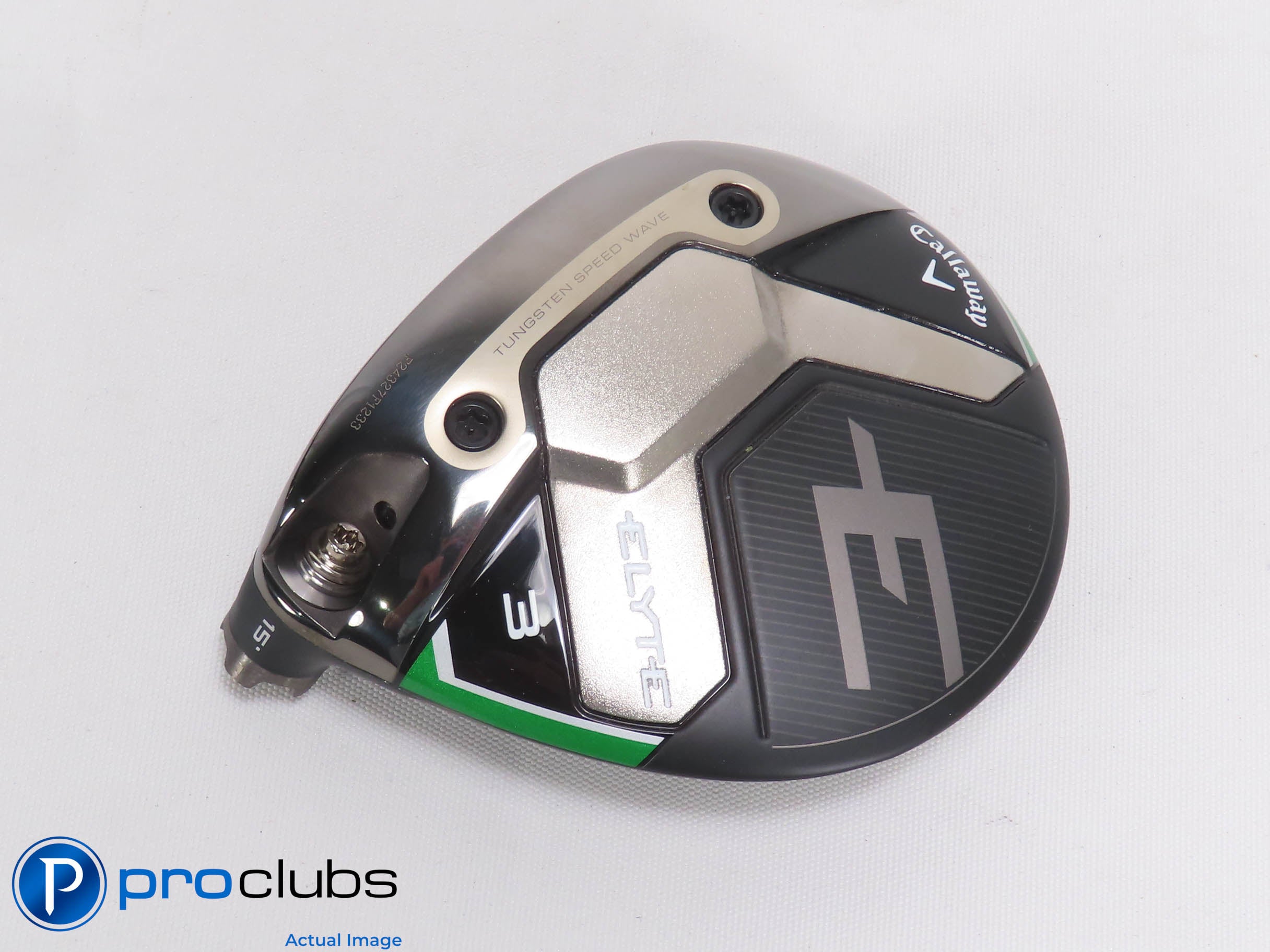 Excellent! Left Handed Callaway ELYTE 15* 3 Wood - Head Only - L/H - 474078