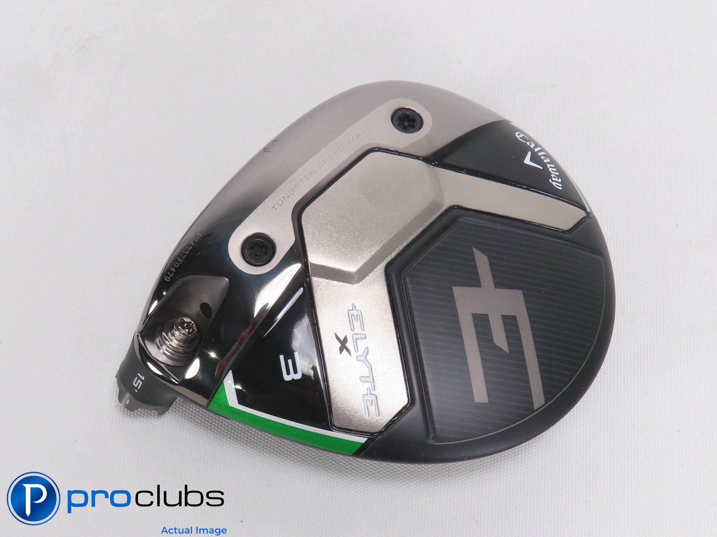 Excellent! Left Handed Callaway ELYTE X 15* 3 Wood - Head Only - L/H - 473951