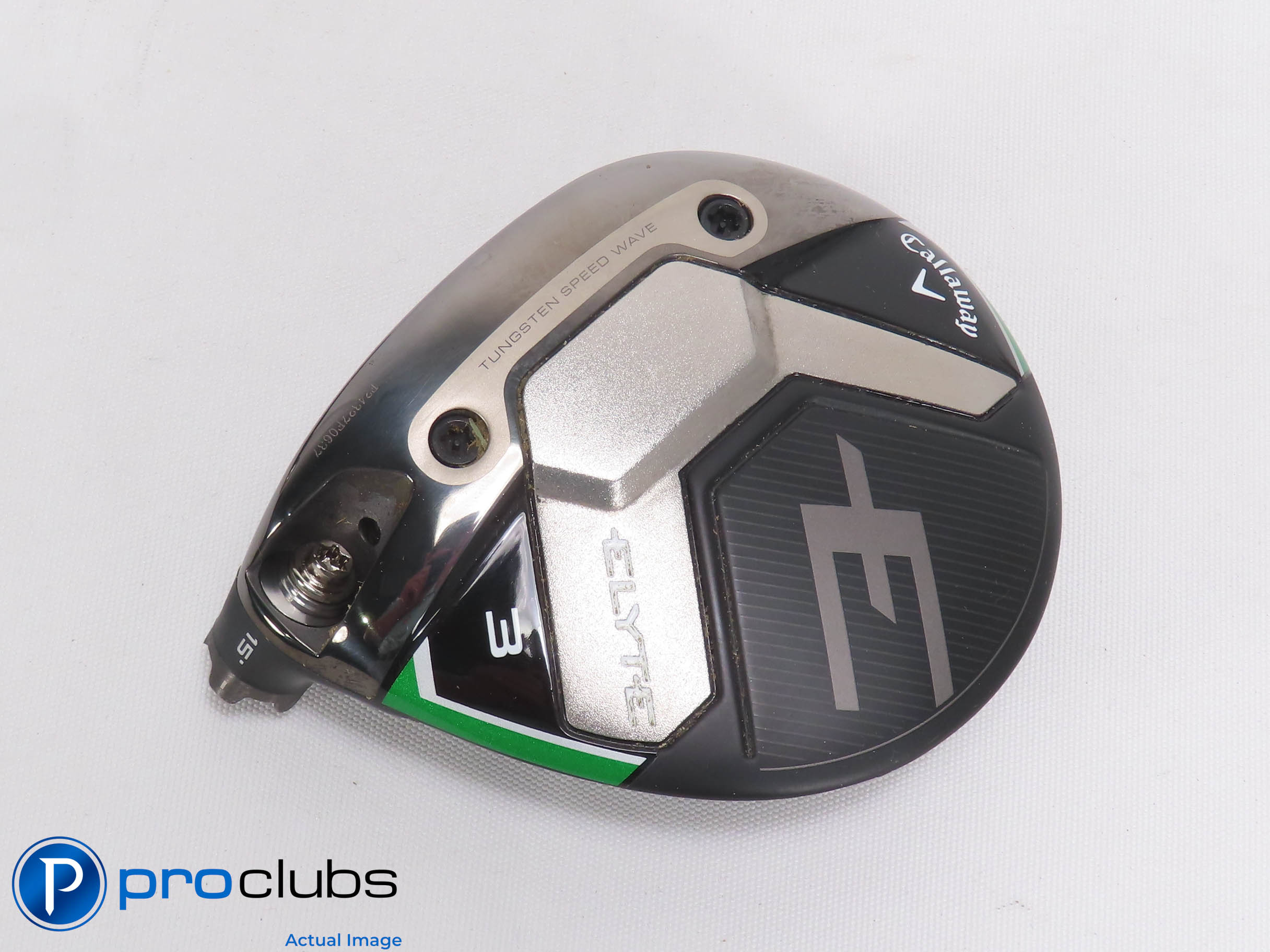 Excellent! Left Handed Callaway ELYTE 15* 3 Wood - Head Only - L/H - 473945