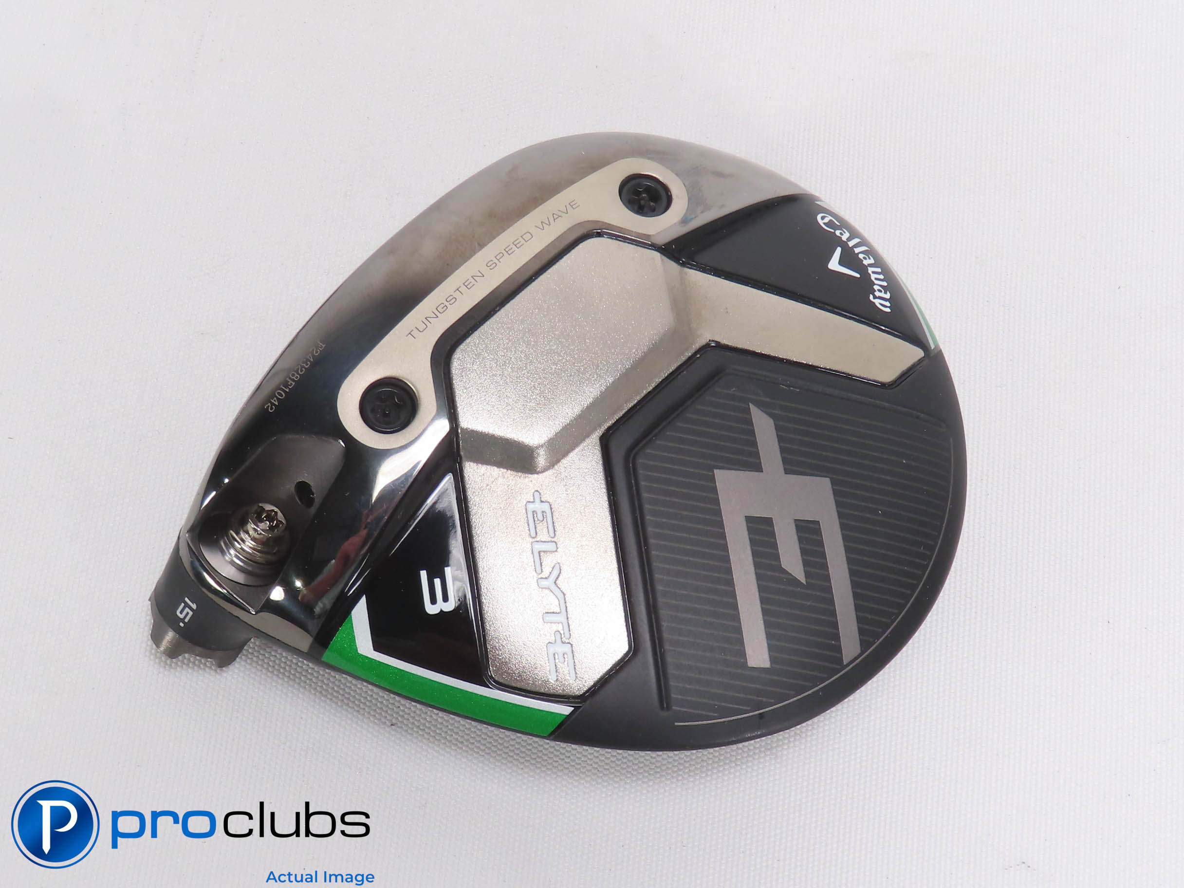 Excellent! Left Handed Callaway ELYTE 15* 3 Wood - Head Only - L/H - 473941