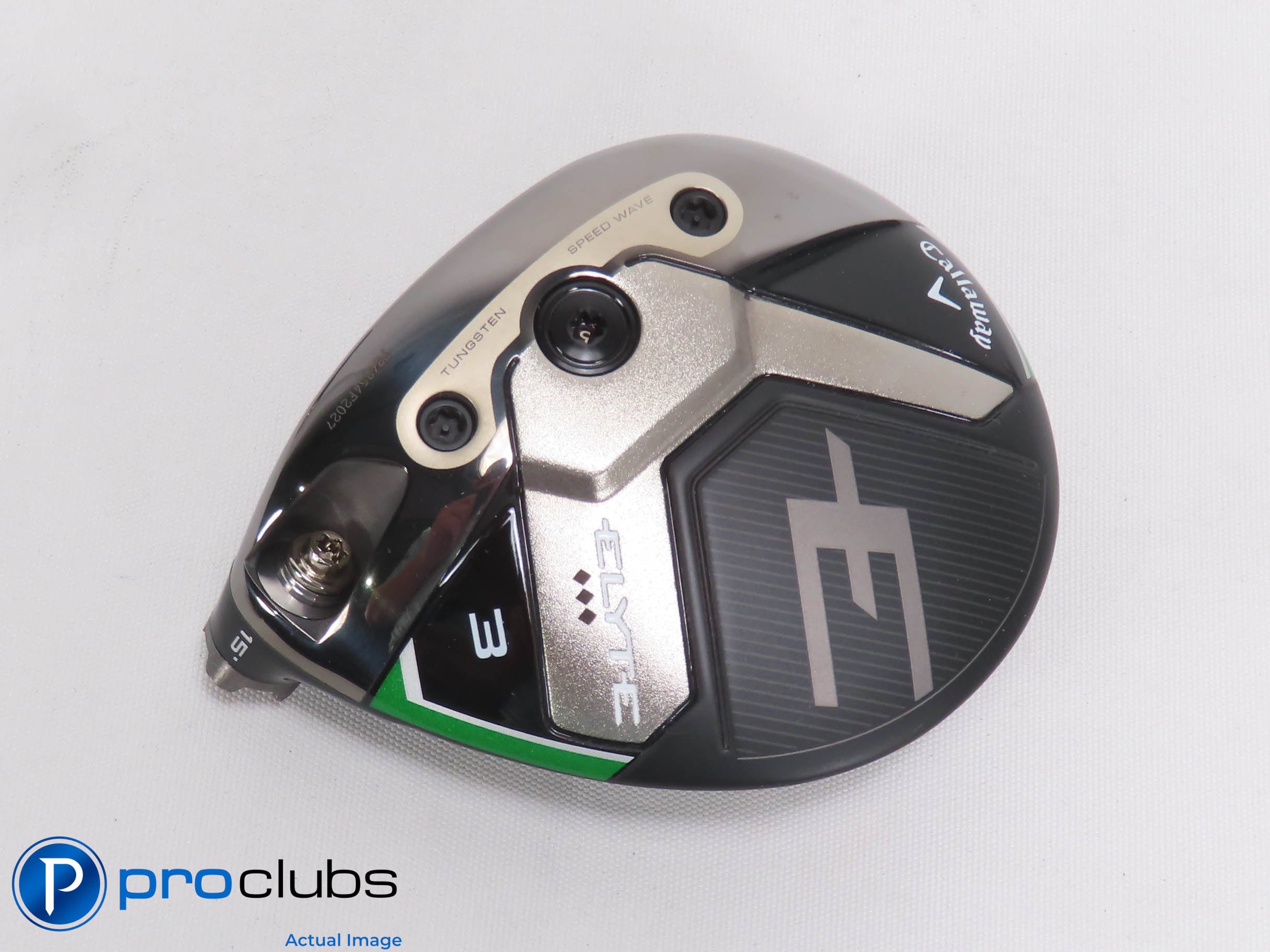 Left Handed Callaway ELYTE Triple Diamond 15* 3 Wood - Head Only - L/H - 473950