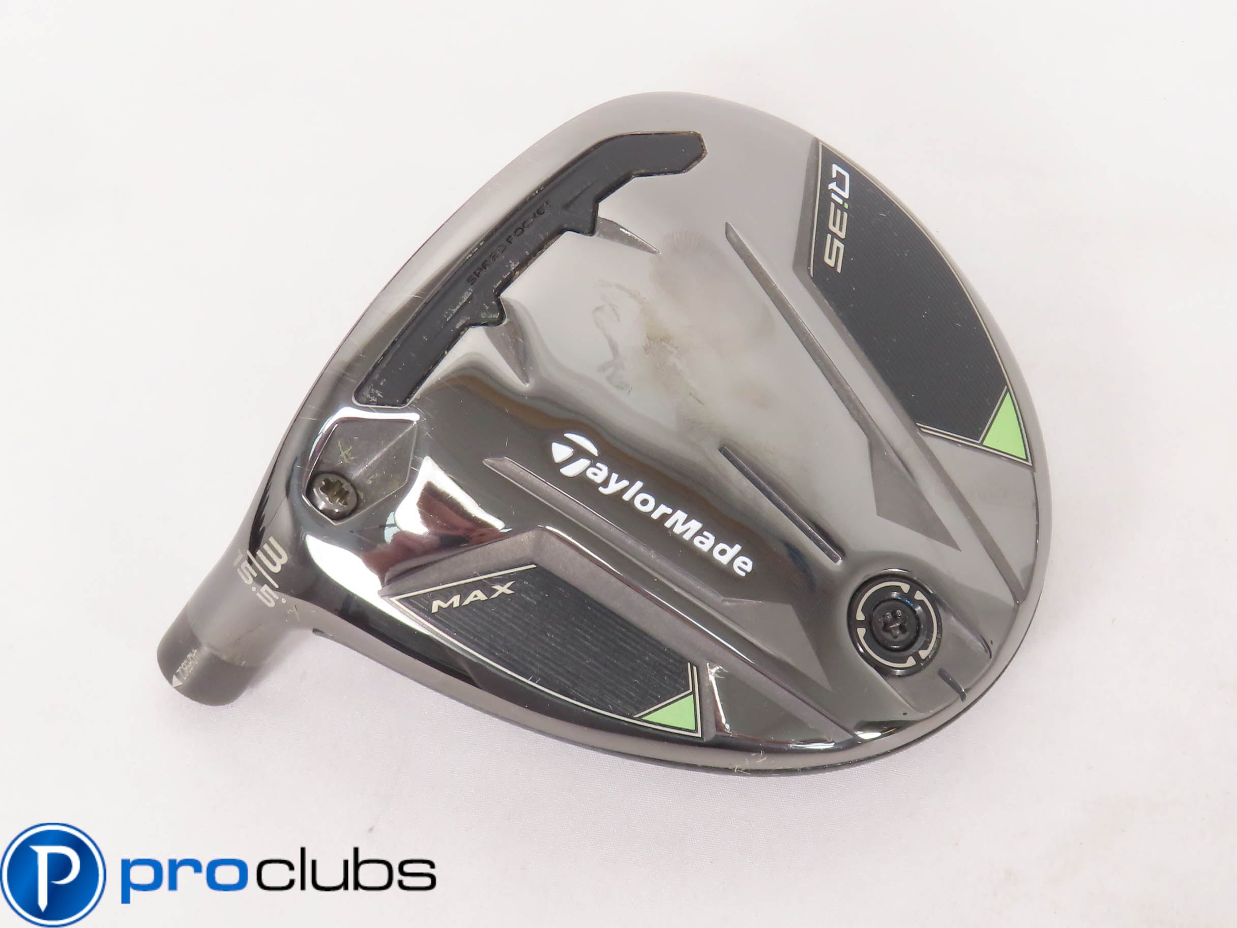 Nice! Left Handed TaylorMade Qi35 MAX 15.5* 3 Wood - Head Only - 474325